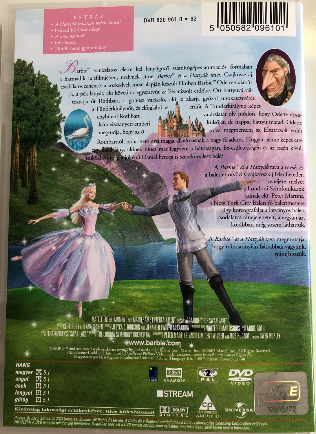 Barbie of Swan Lake DVD Barbie a Hattyúk Tava