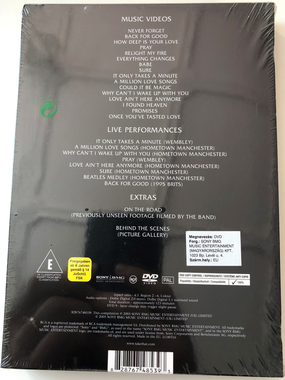 Take That - The Ultimate Collection DVD 2005 Never Forget / Music