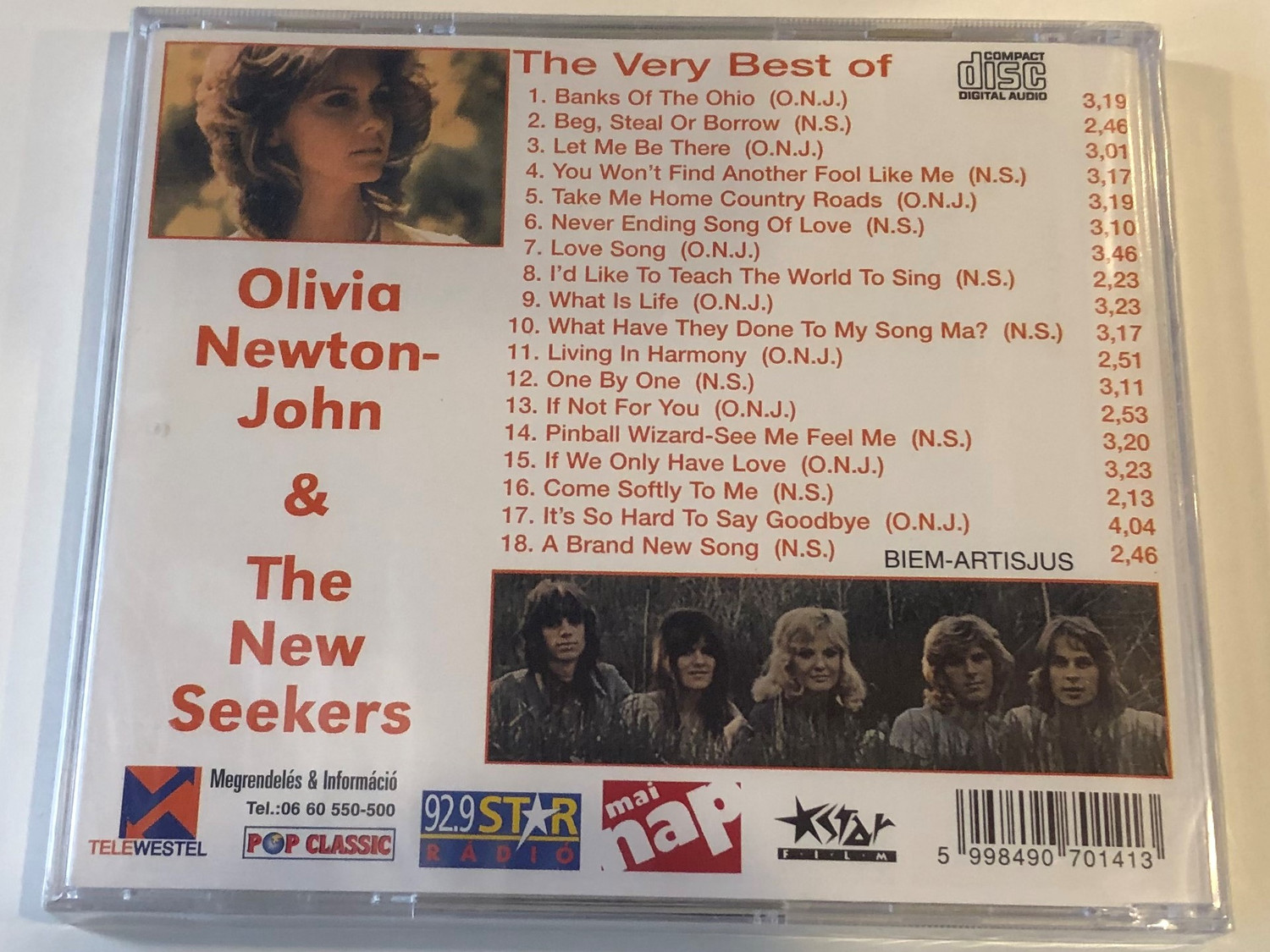 The Very Best Of Olivia Newton-John & The New Seekers ‎/ Pop 