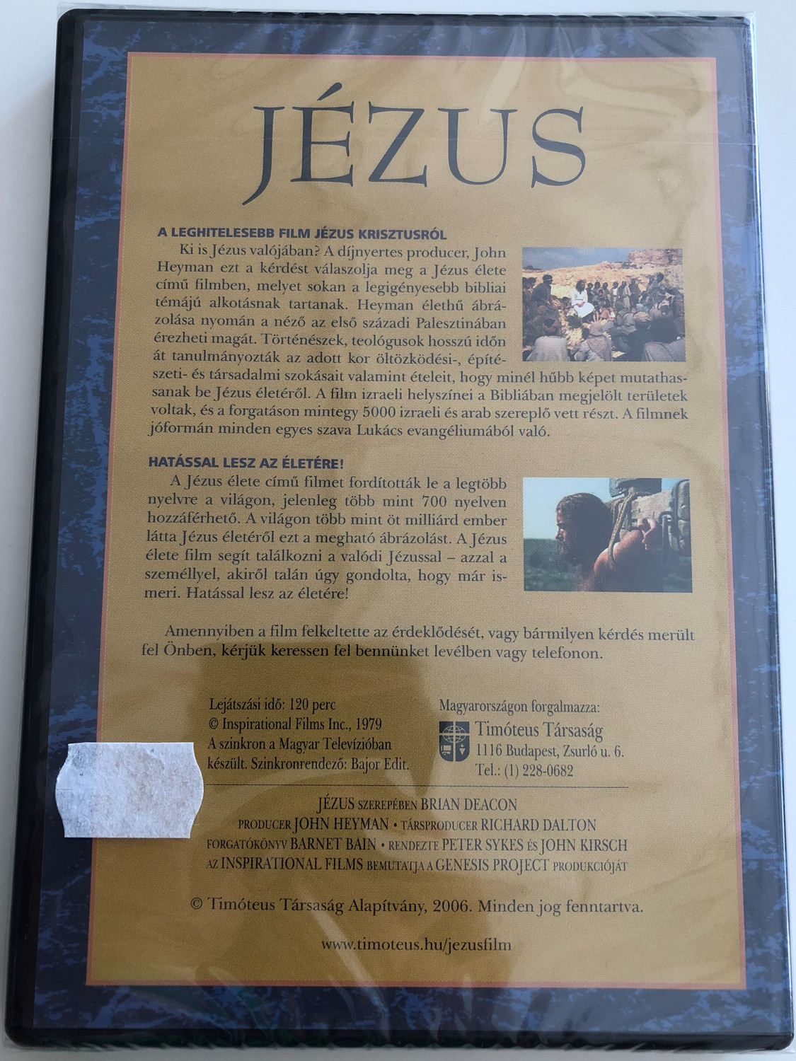 Jesus DVD 1979 Jézus élete / Directed by Peter Sykes & John