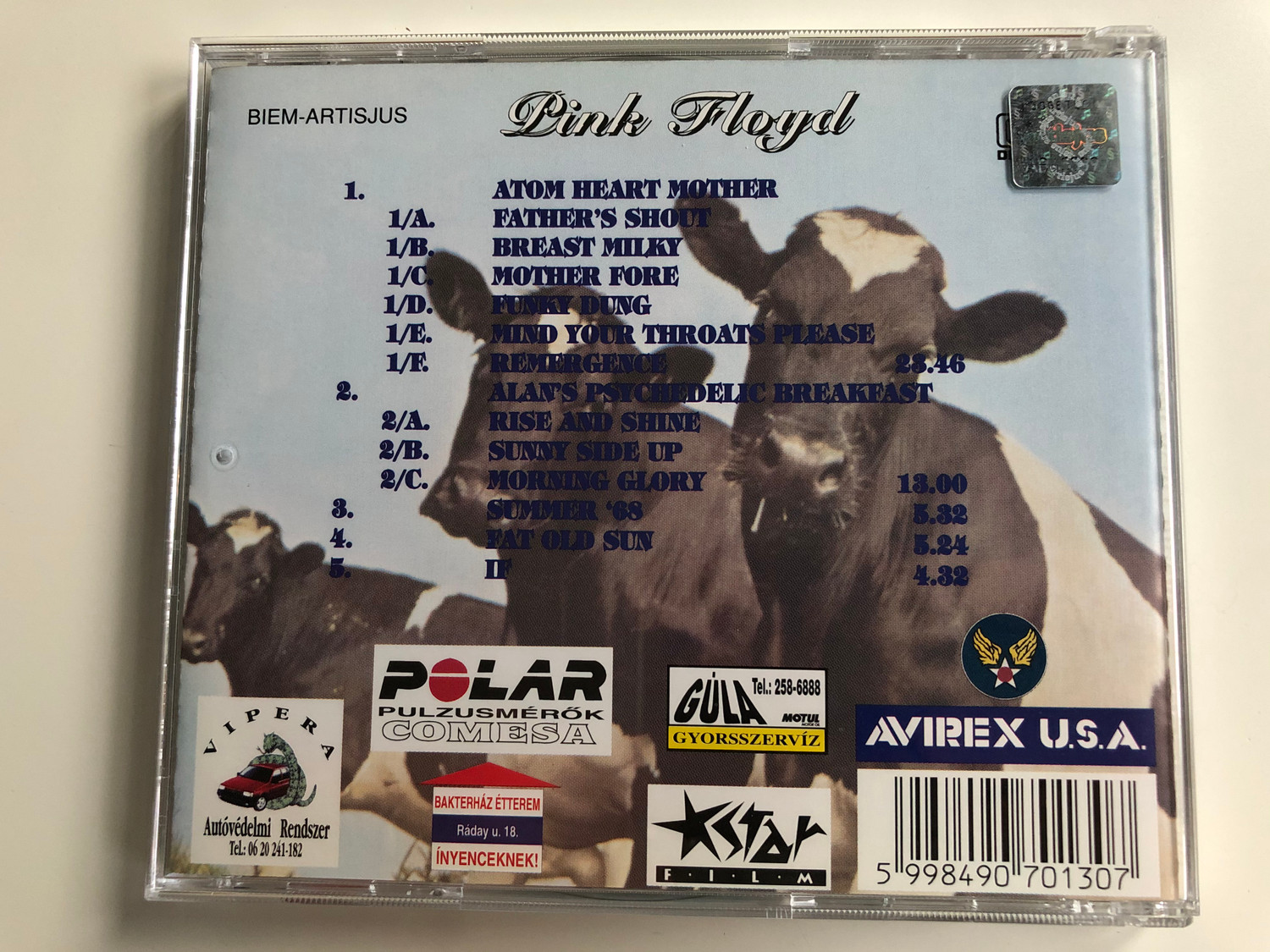 Pink Floyd ‎– Atom Heart Mother / Pop Classic / Euroton ‎Audio CD