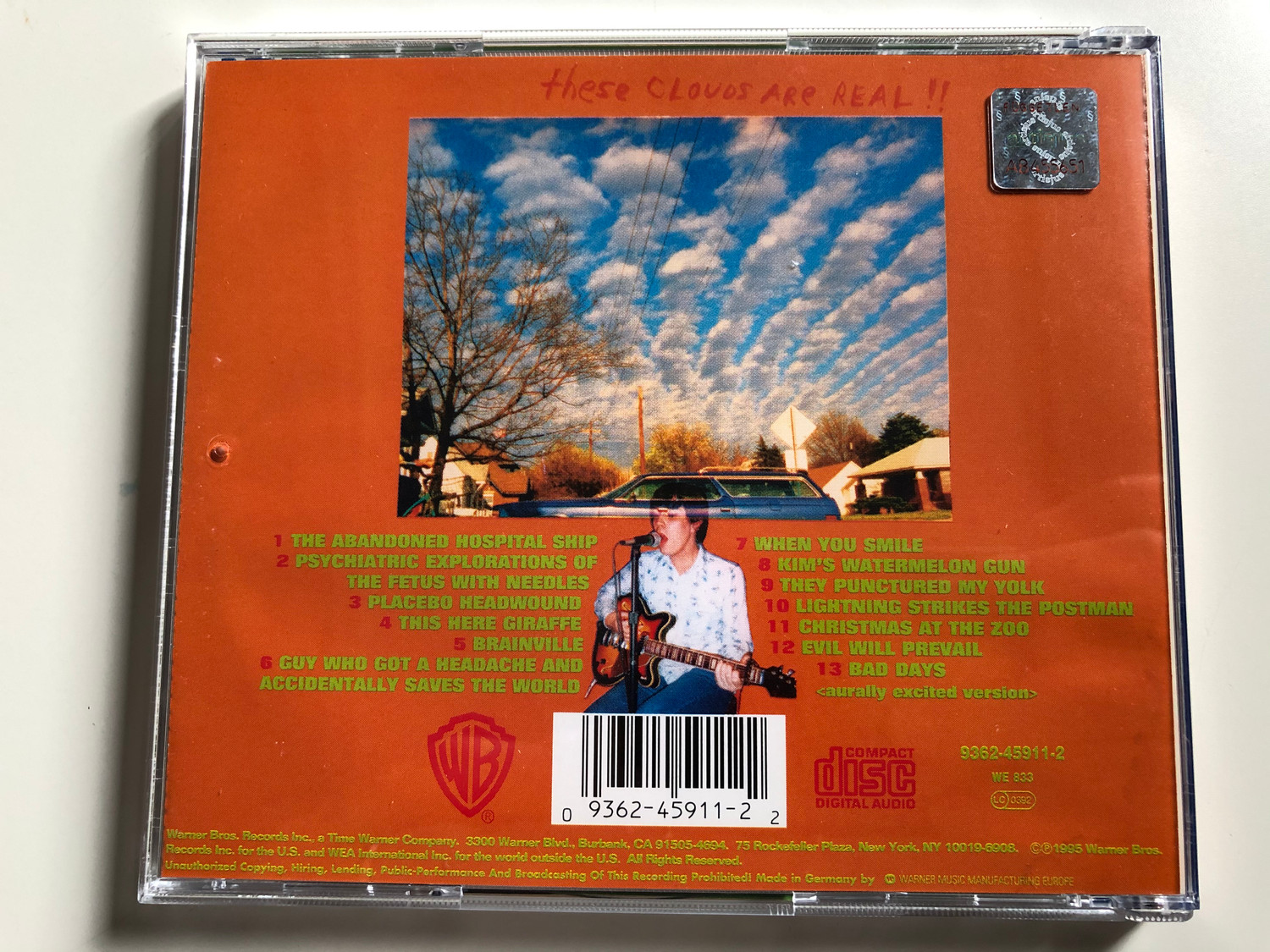The Flaming Lips ‎– Clouds Taste Metallic / Warner Bros. Records 