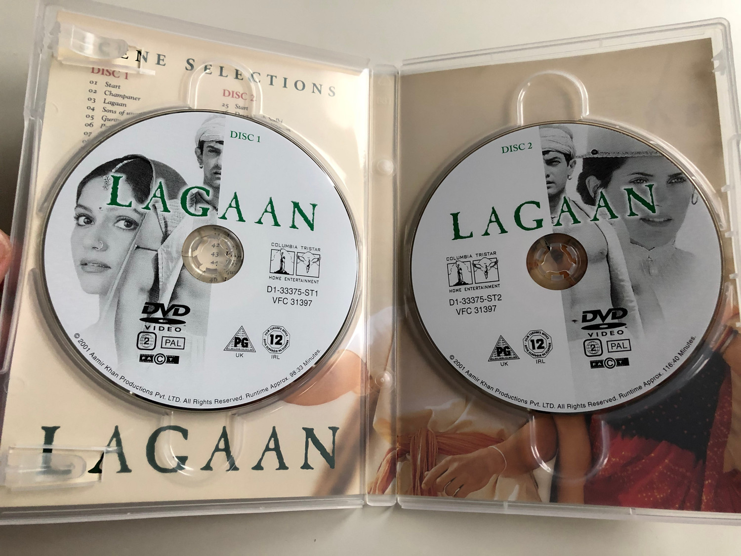 Lagaan 2x DVD 2001 Once upon a time in India / Directed by