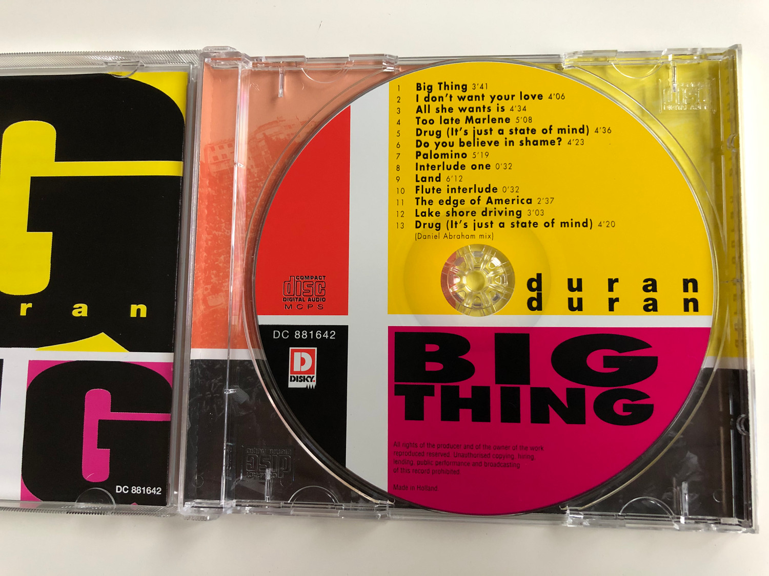 Duran Duran ‎– Big Thing / Disky ‎Audio CD 1997 / DC 881642