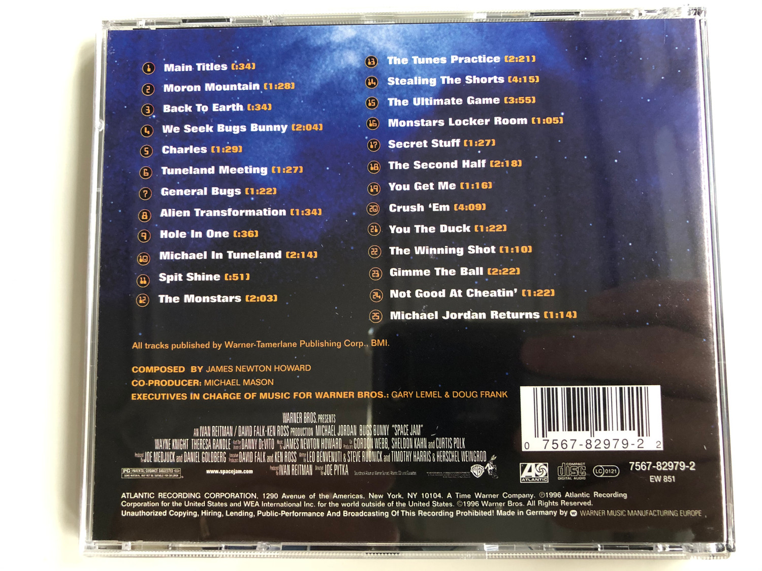 CD James 捕える Newton Howard Signs (Original Score