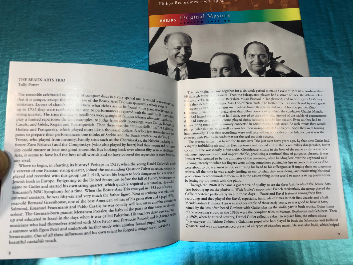 Beaux Arts Trio - Philips Recordings 1967-1974 / Original Masters