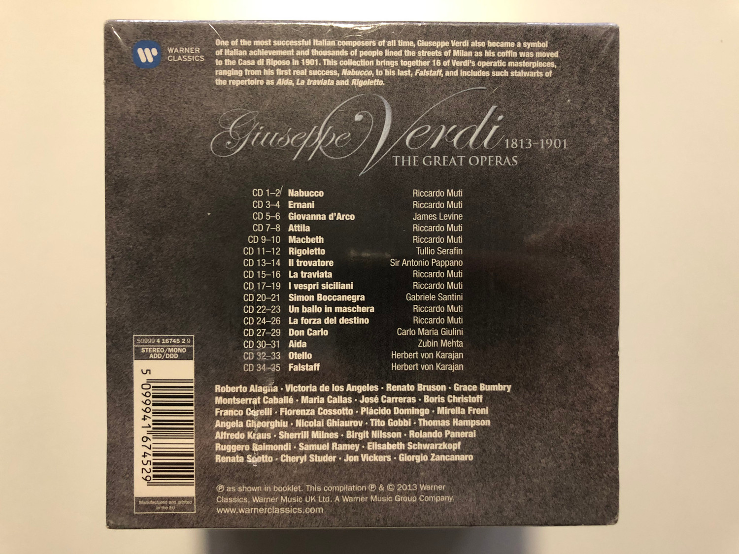 Verdi: The Great Operas 35CDセット　新品 Verdi - The Great Operas / EMI Classics 35x Audio CD - Bible in My