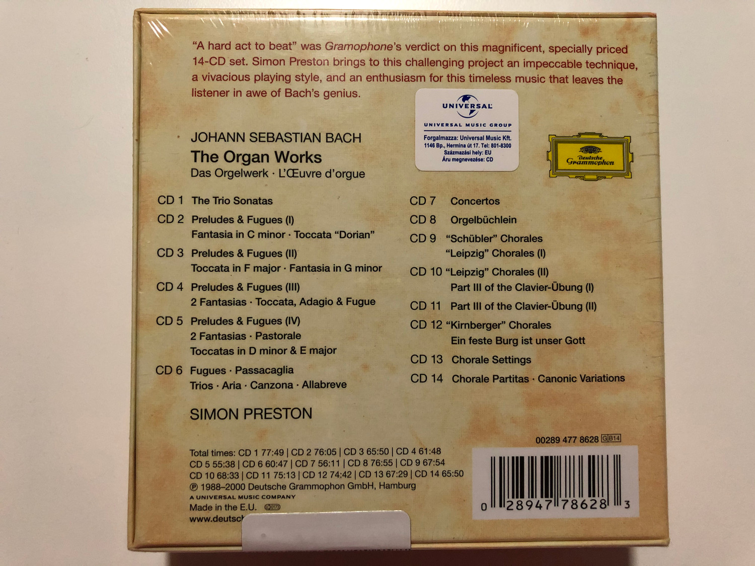 Bach - The Organ Works - Simon Preston / Collectors Edition 