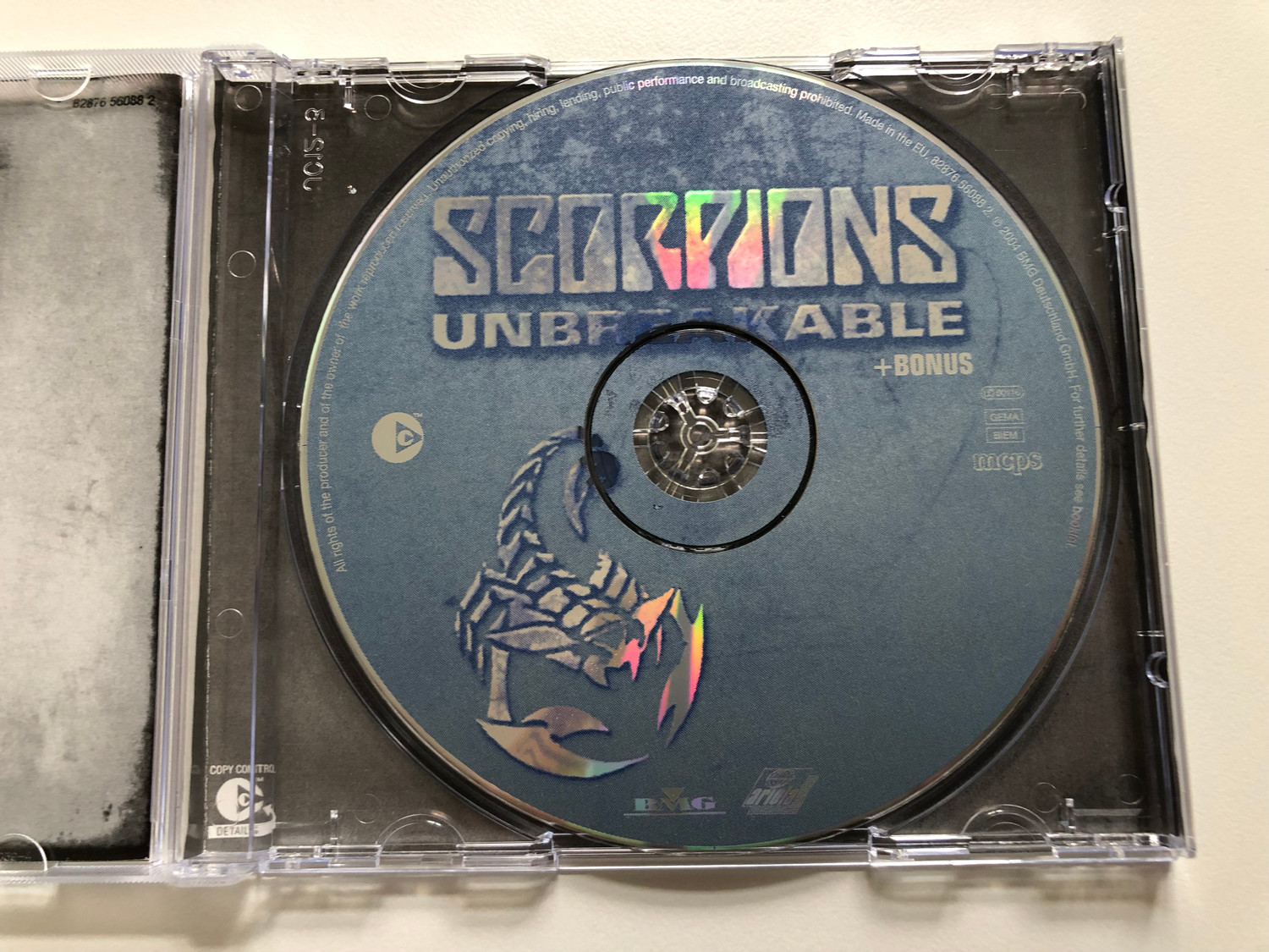 Scorpions – Unbreakable / BMG Audio CD 2004 / 82876 56088 2