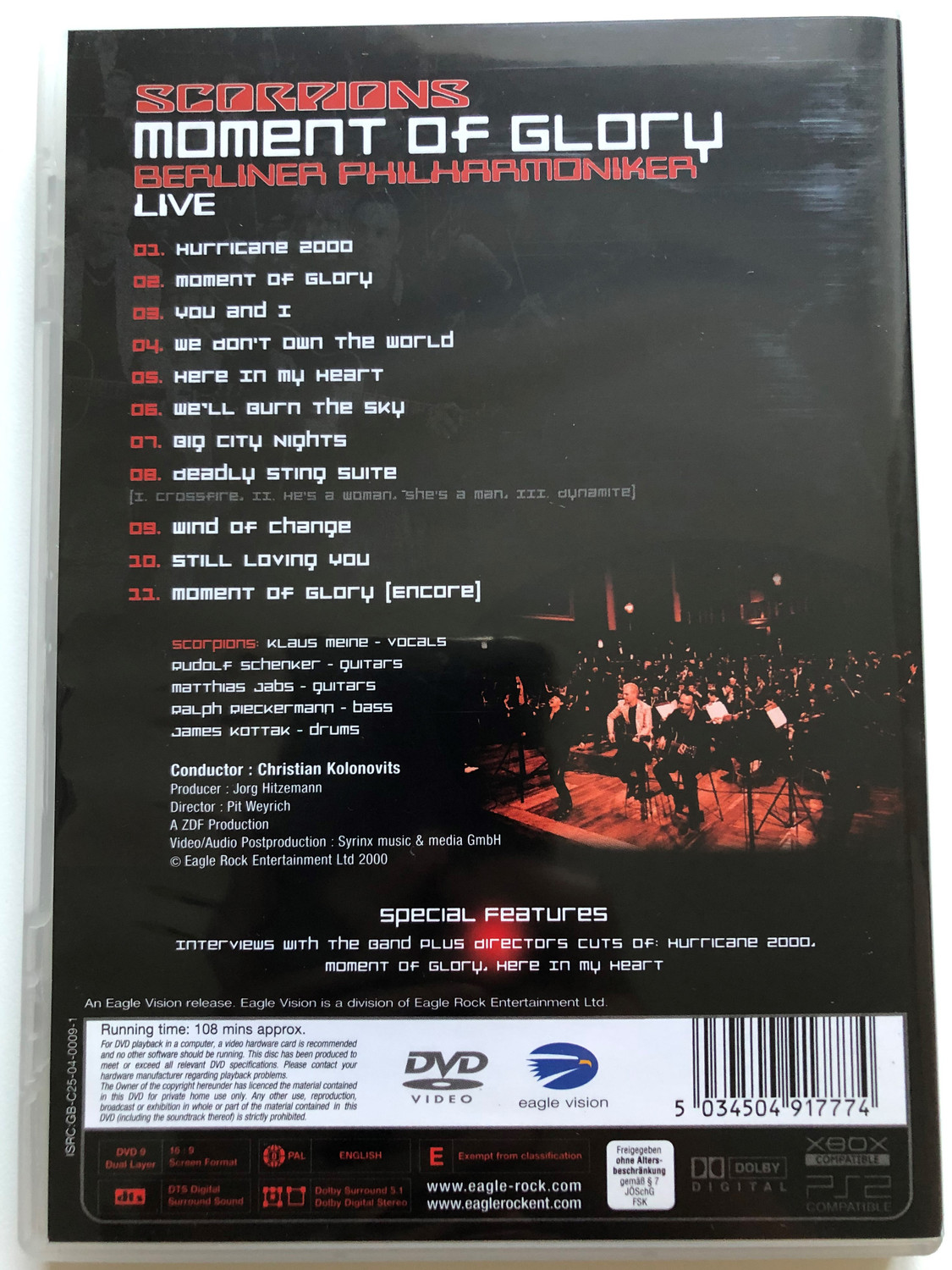 Scorpions - Moment of Glory DVD 2000 Berliner Philharmoniker LIVE