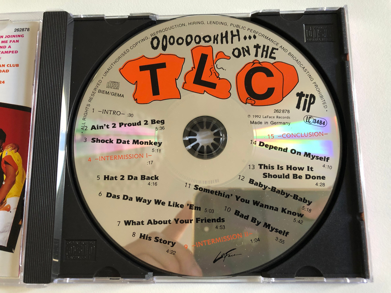 OoooooohhhOn The TLC Tip / LaFace Records Audio CD 1992