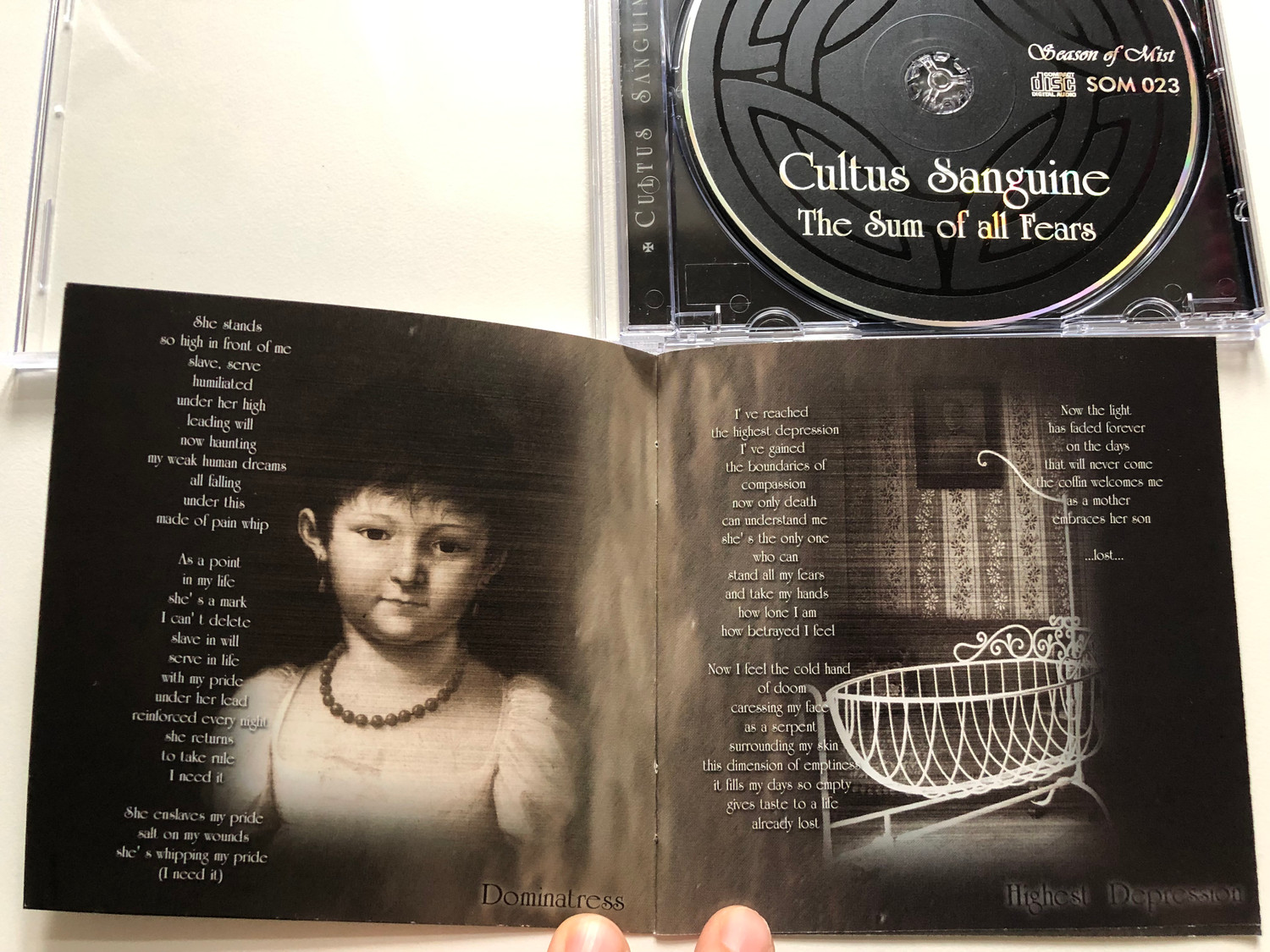 Cultus Sanguine – The Sum Of All Fears / Season Of Mist Audio CD 