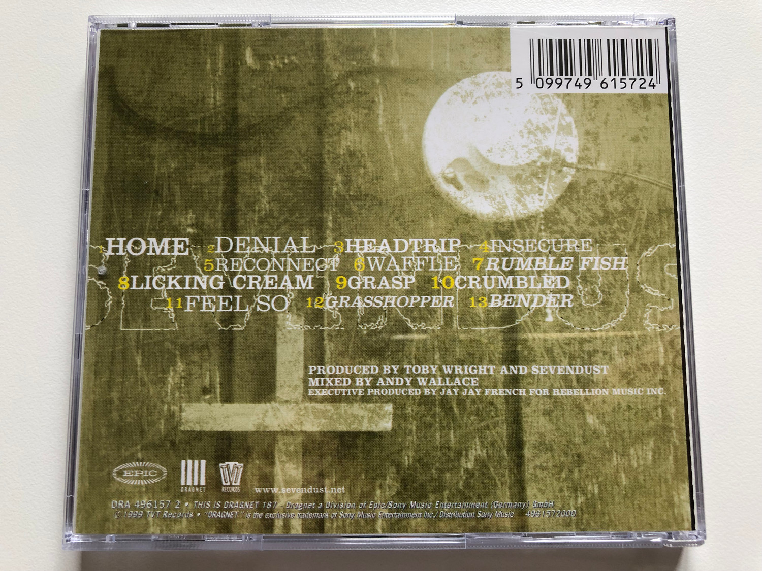 Sevendust – Home / Epic Audio CD 1999 / DRA 496137 2 - Bible in My