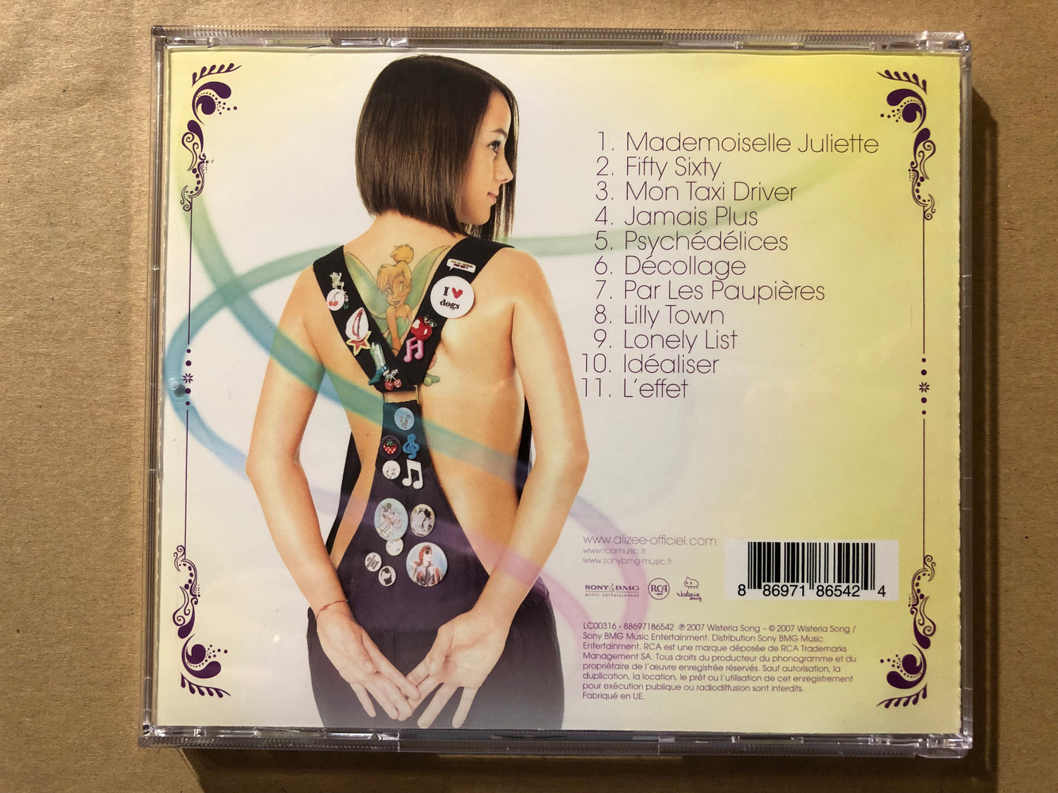 Alizée ‎– Psychédélices / RCA Audio CD 2007 - Bible in My Language