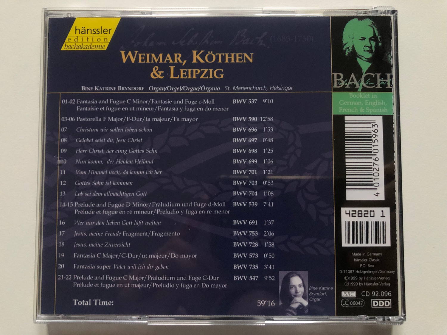 Johann Sebastian Bach - Organ Works - Weimar, Köthen & Leipzig