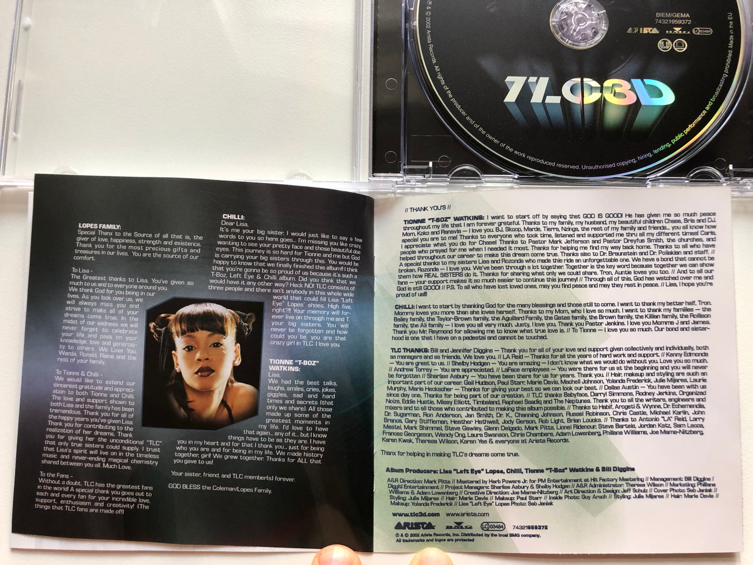 TLC – 3D / Arista Audio CD 2002 / 74321959372 - Bible in My Language