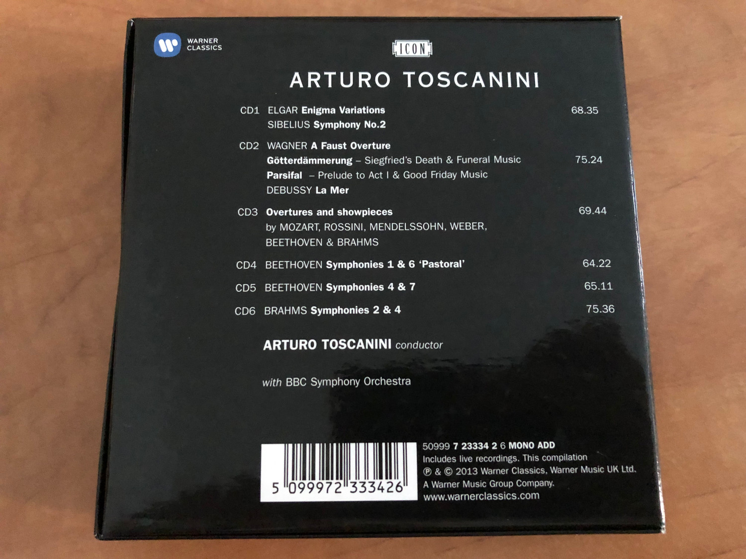 Toscanini: HMV Recordings Icon 6CD Box Set (Beethoven, Brahms, Wagner)