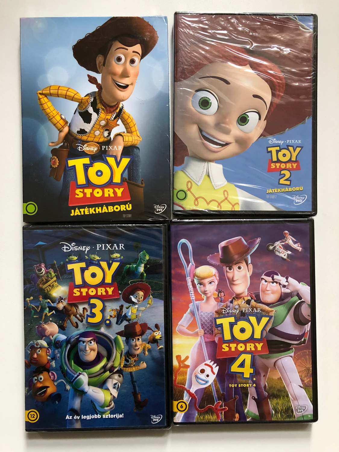 Special Disney DVD selection from Hungary: Toy Story 1, 2. 3, 4