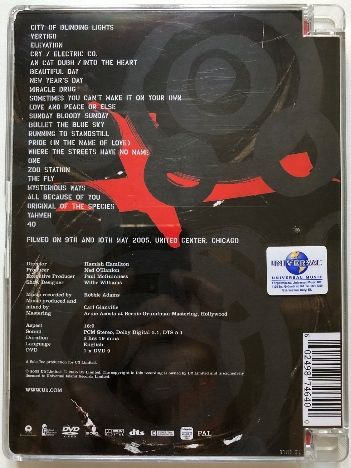 U2 - Vertigo 2005 / U2 Live From Chicago album cover - Bible in My