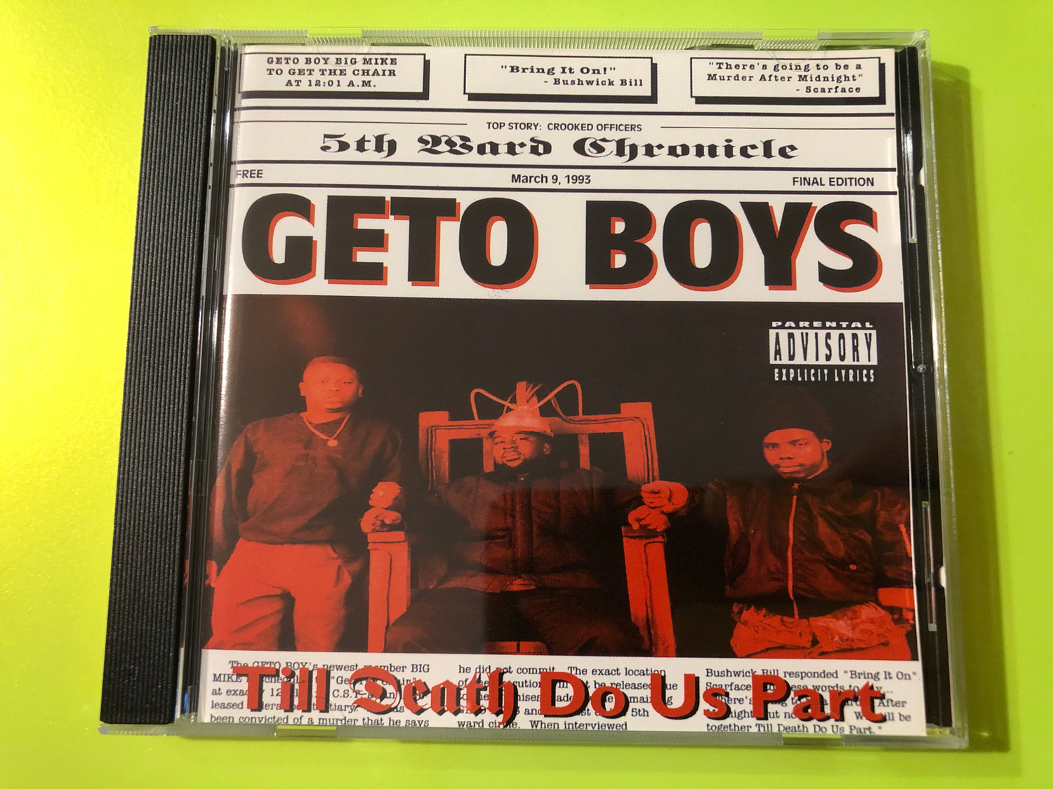 Geto Boys – Till Death Do Us Part / ZYX Music Audio CD / ZYX 20247