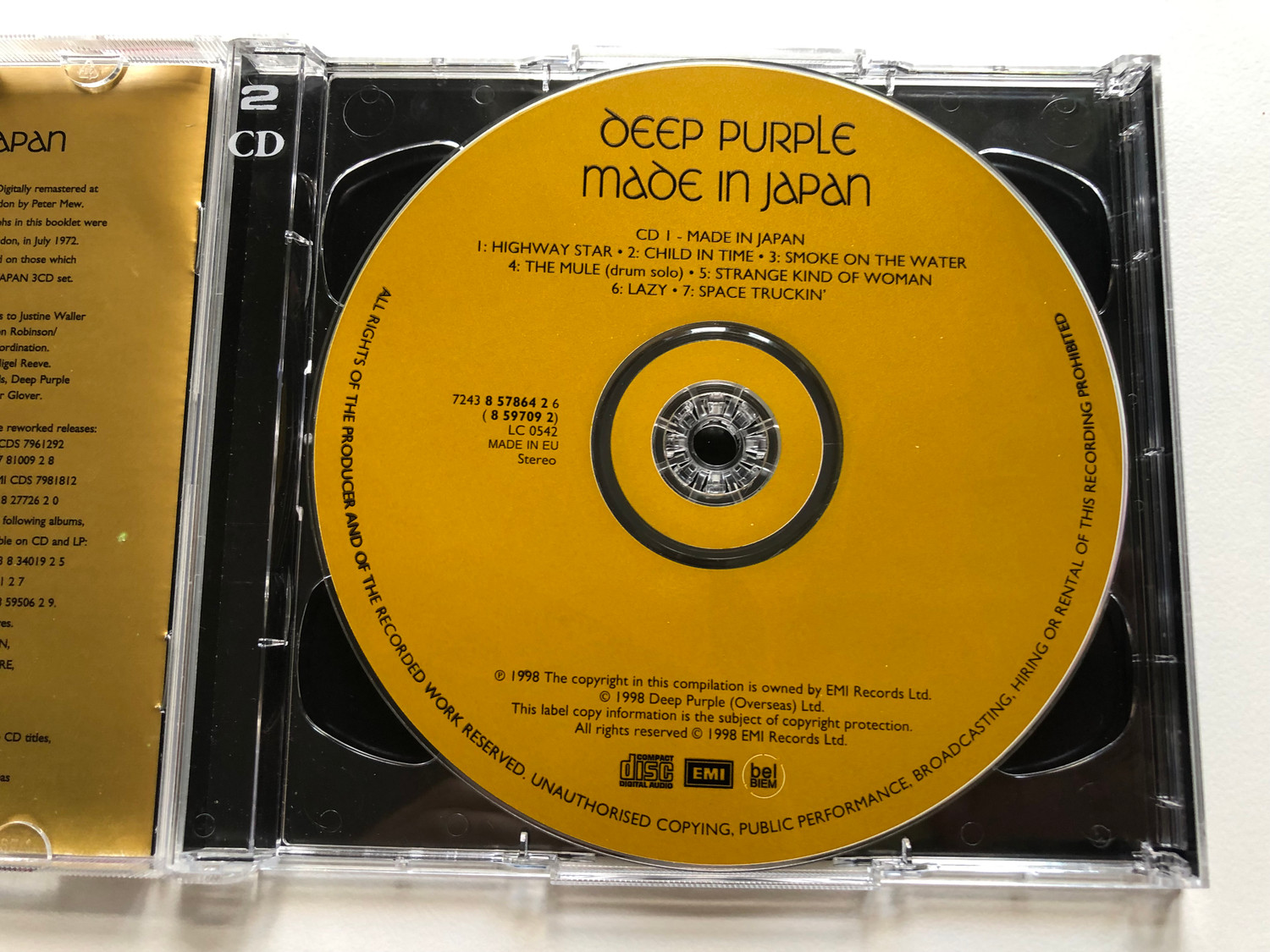 ディープ・パープル GOLD-CD 3枚SET Deep Purple Box Set Music CDs