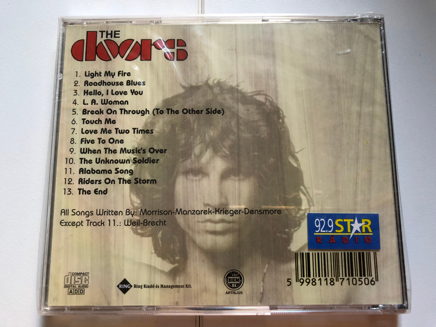 Best Of The Doors / Ring Audio CD / RCD 1050 - Bible in My Language