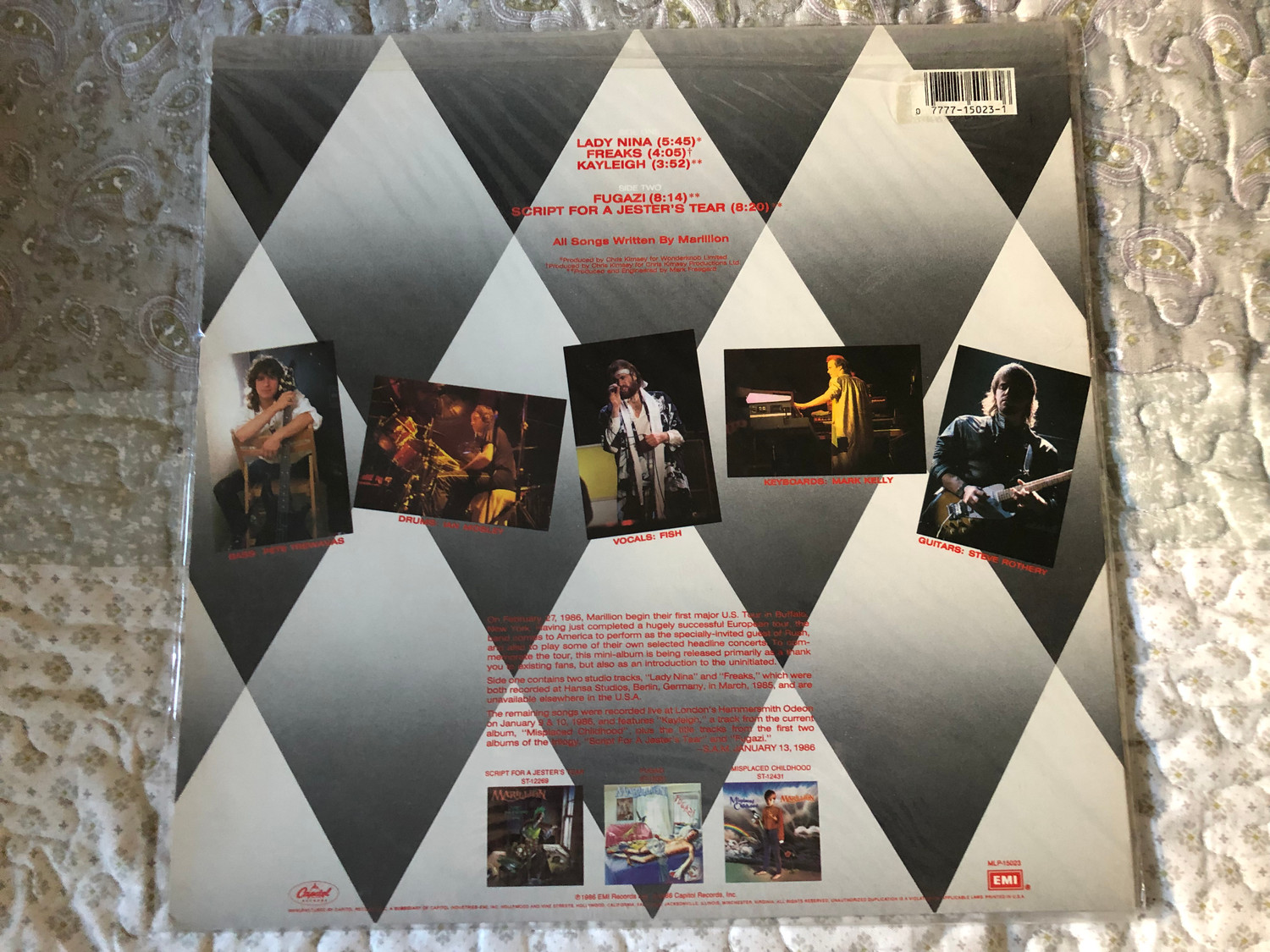 Marillion – Brief Encounter / Capitol Records LP 1986 / MLP-15023 ...