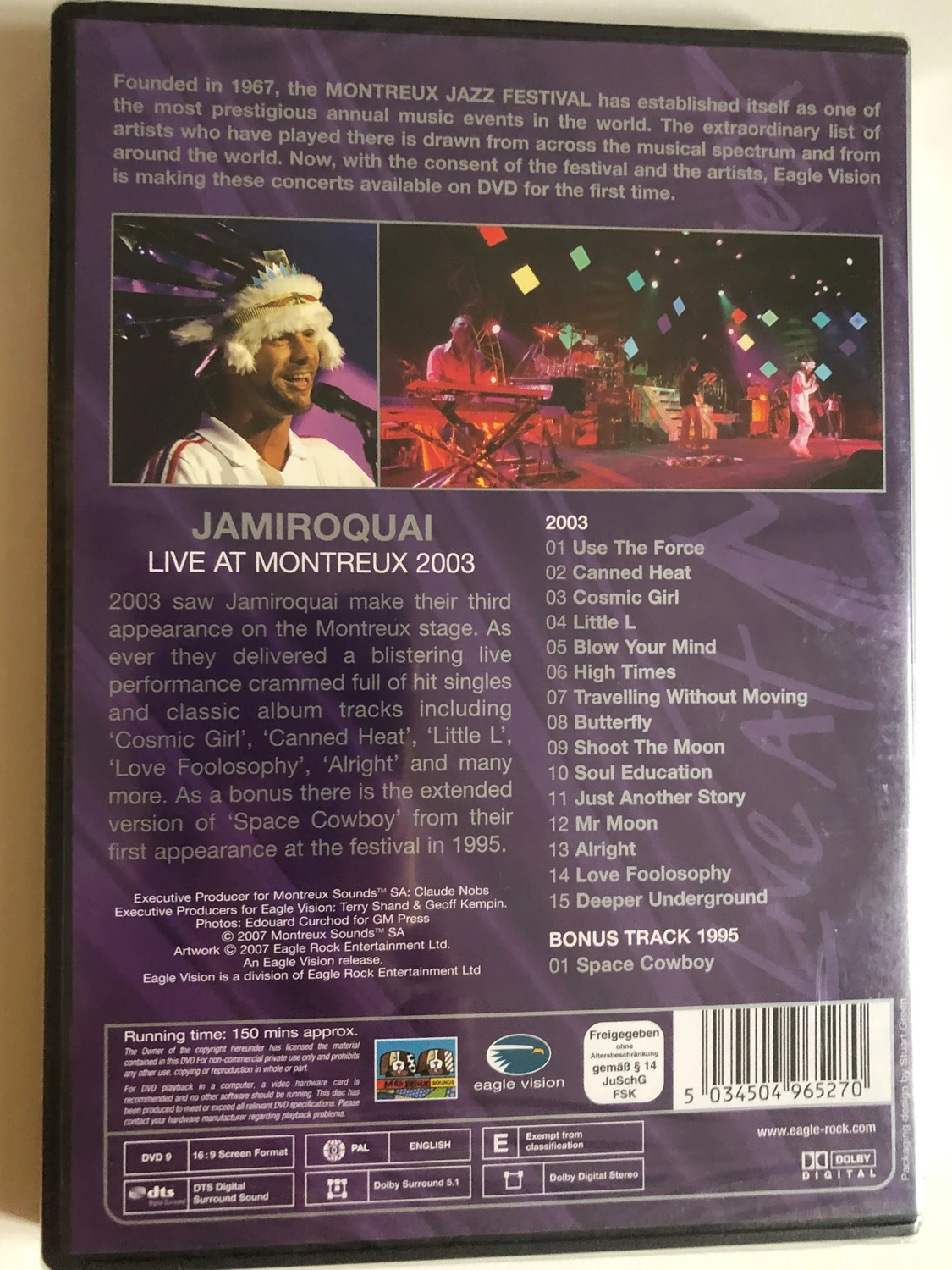 Jamiroquai - Live At Montreux 2003 / DVD 2007 - Bible in My Language