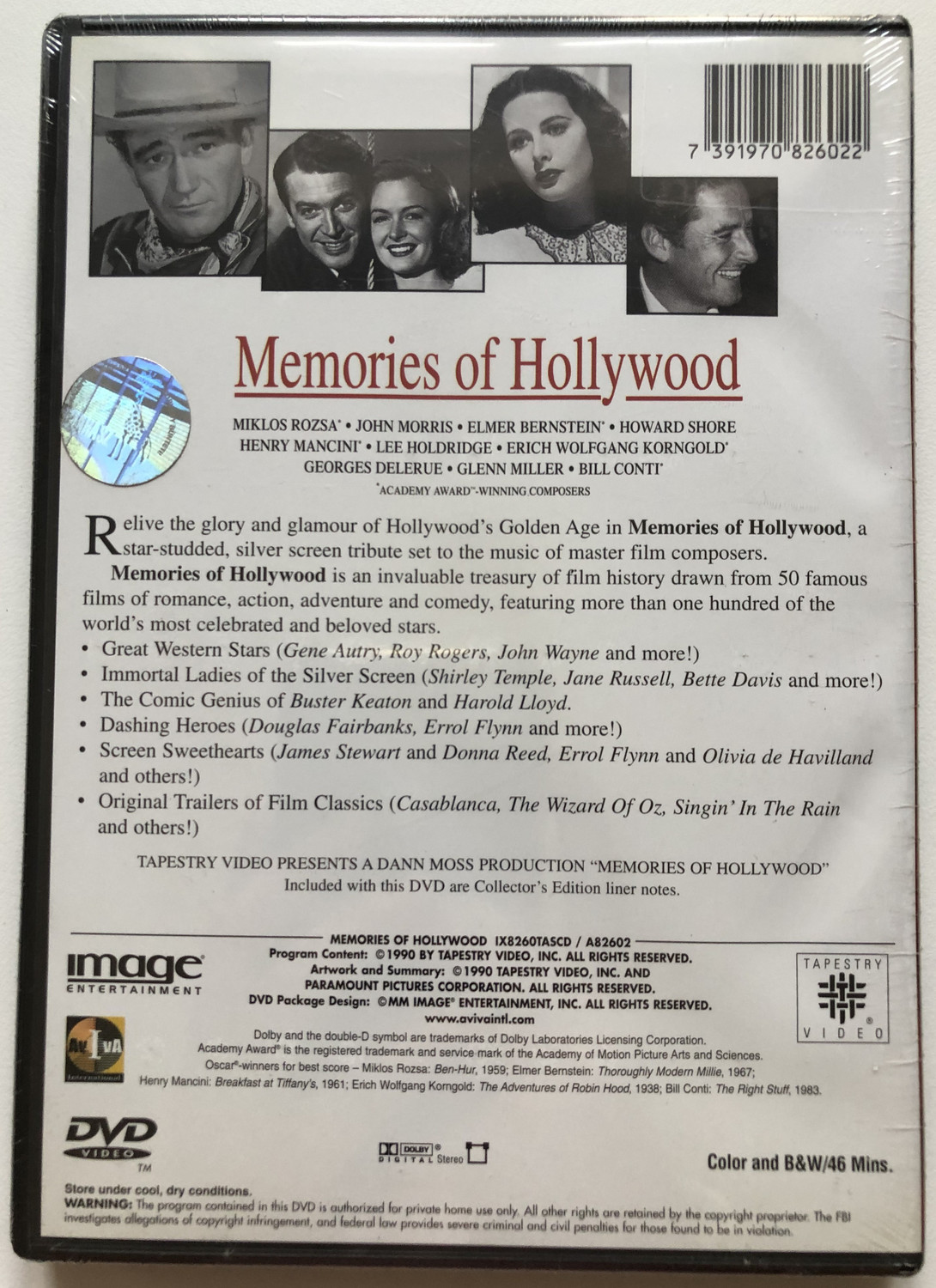 Memories of Hollywood / A DANN MOSS PRODUCTION / TAPESTRY SERIES
