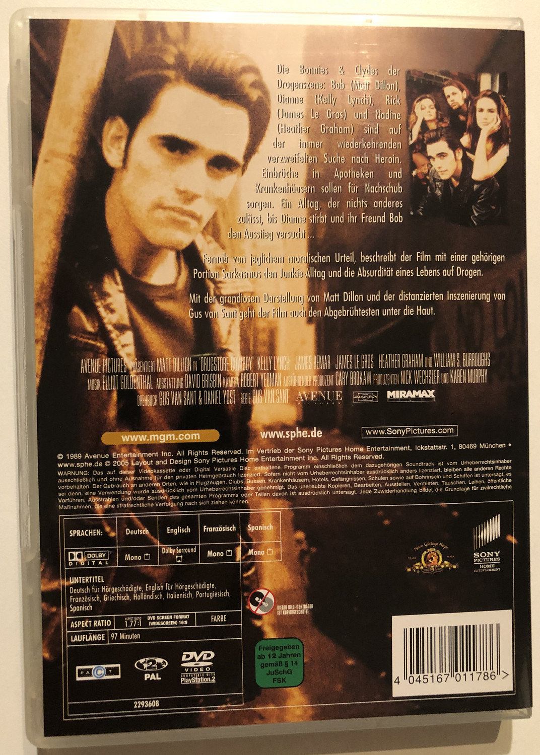 DRUGSTORE COWBOY / MATT DILLON, KELLY LYNCH / Metro-Goldwyn-Mayer
