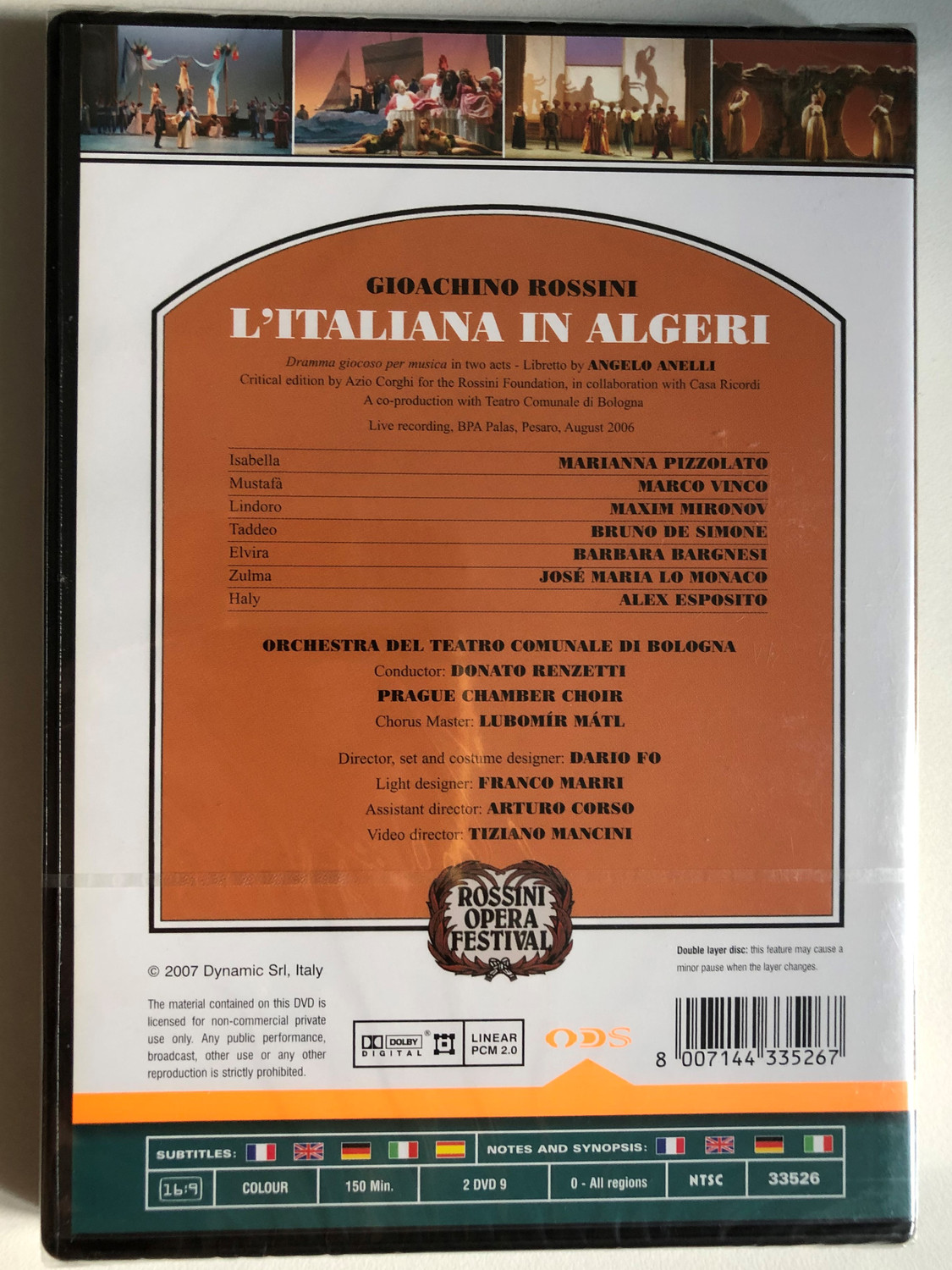 その他 Opera Festival Collection - Live from Pesaro [DVD] Opera Festival Collection - Live from Pesaro [DVD]