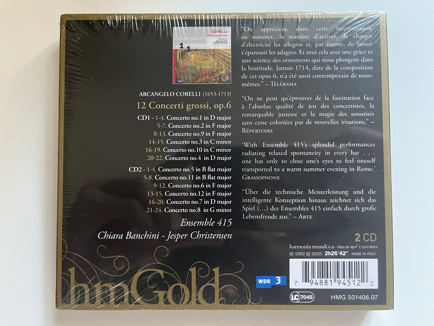 お礼や感謝伝えるプチギフト Grossi Concerti Corelli: Arcangelo Op. 415 Ensemble - 6 洋楽
