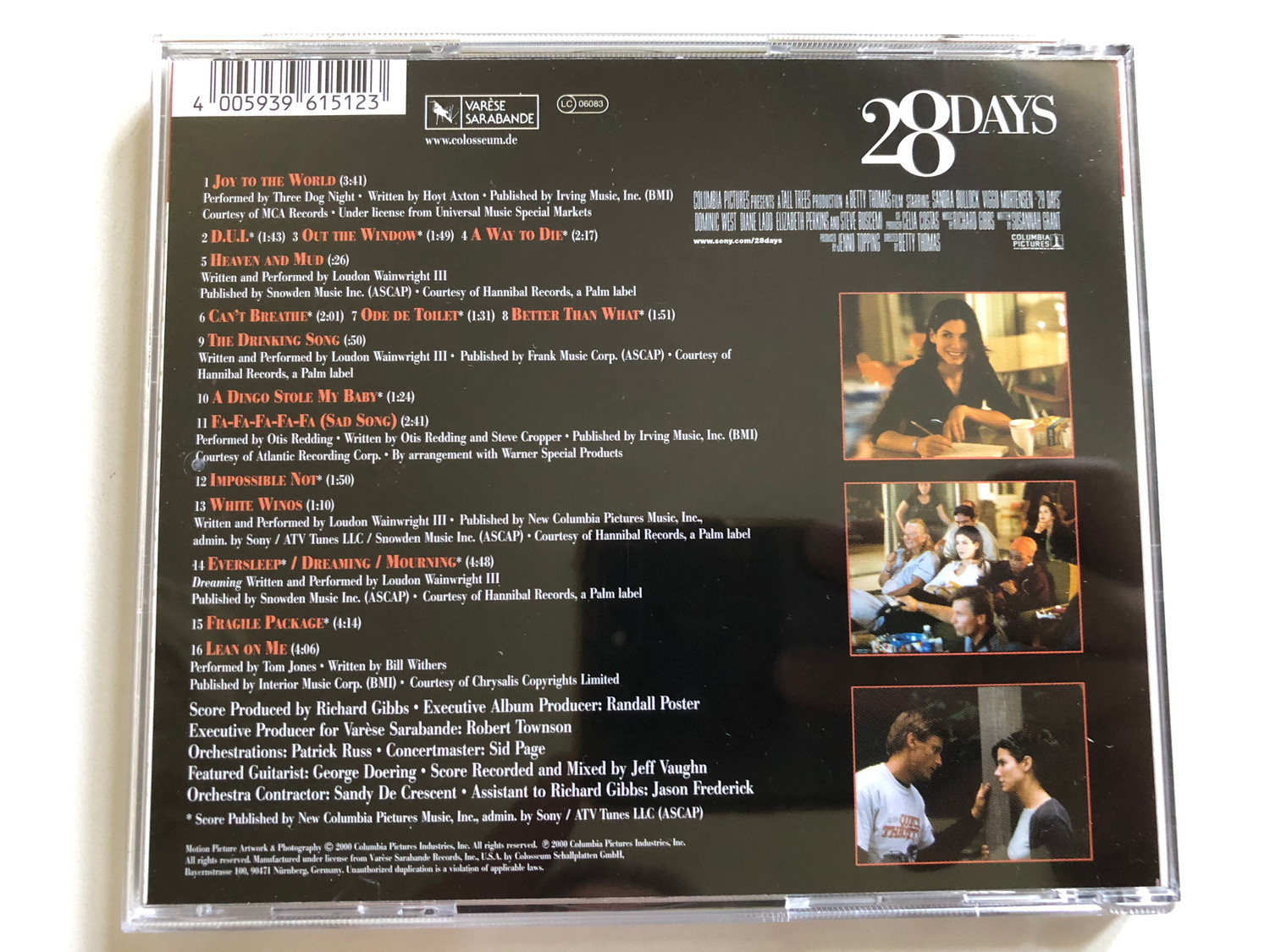 28 Days (Original Motion Picture Soundtrack) - Music By Richard 