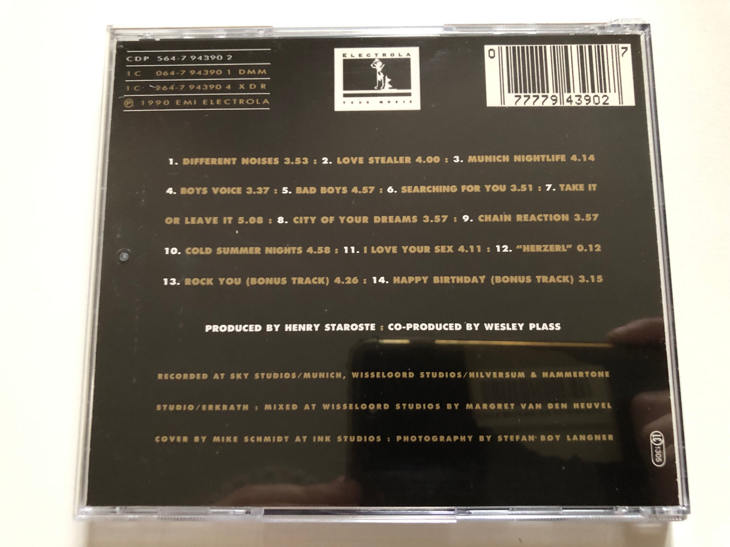 BoysVoice / EMI Electrola Audio CD 1990 Stereo / CDP 564-7 94390 2 