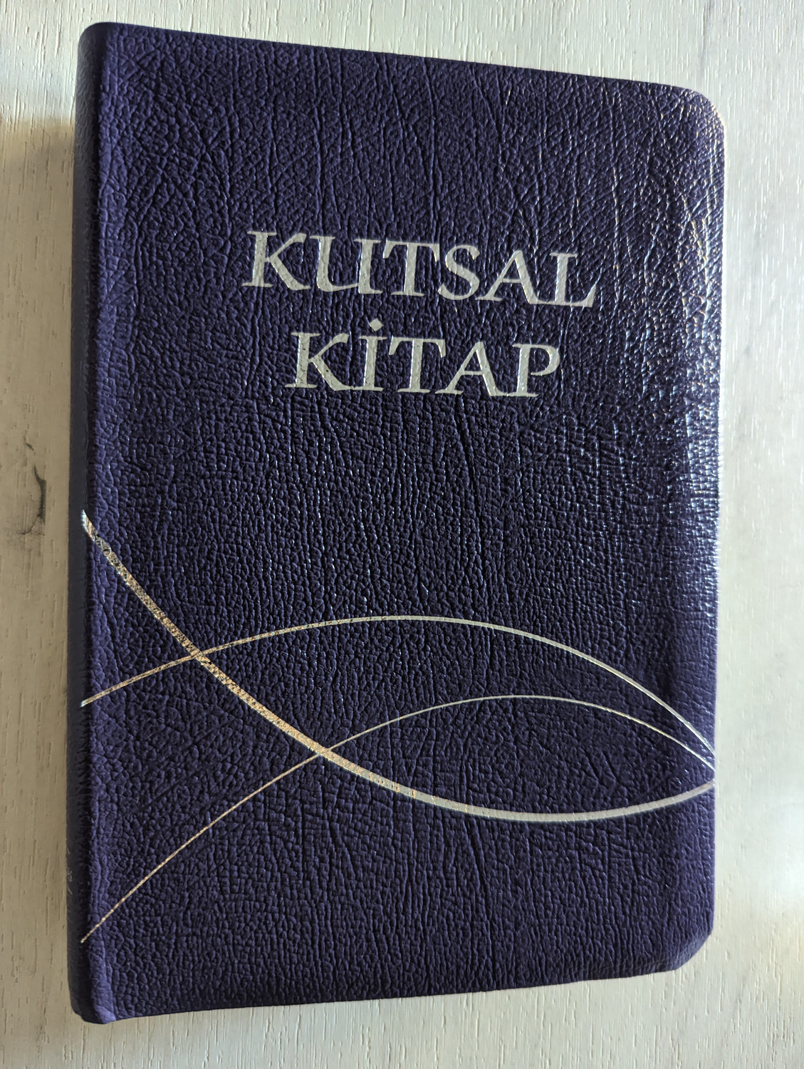 Turkish Holy Bible - Purple leather cover, silver edges