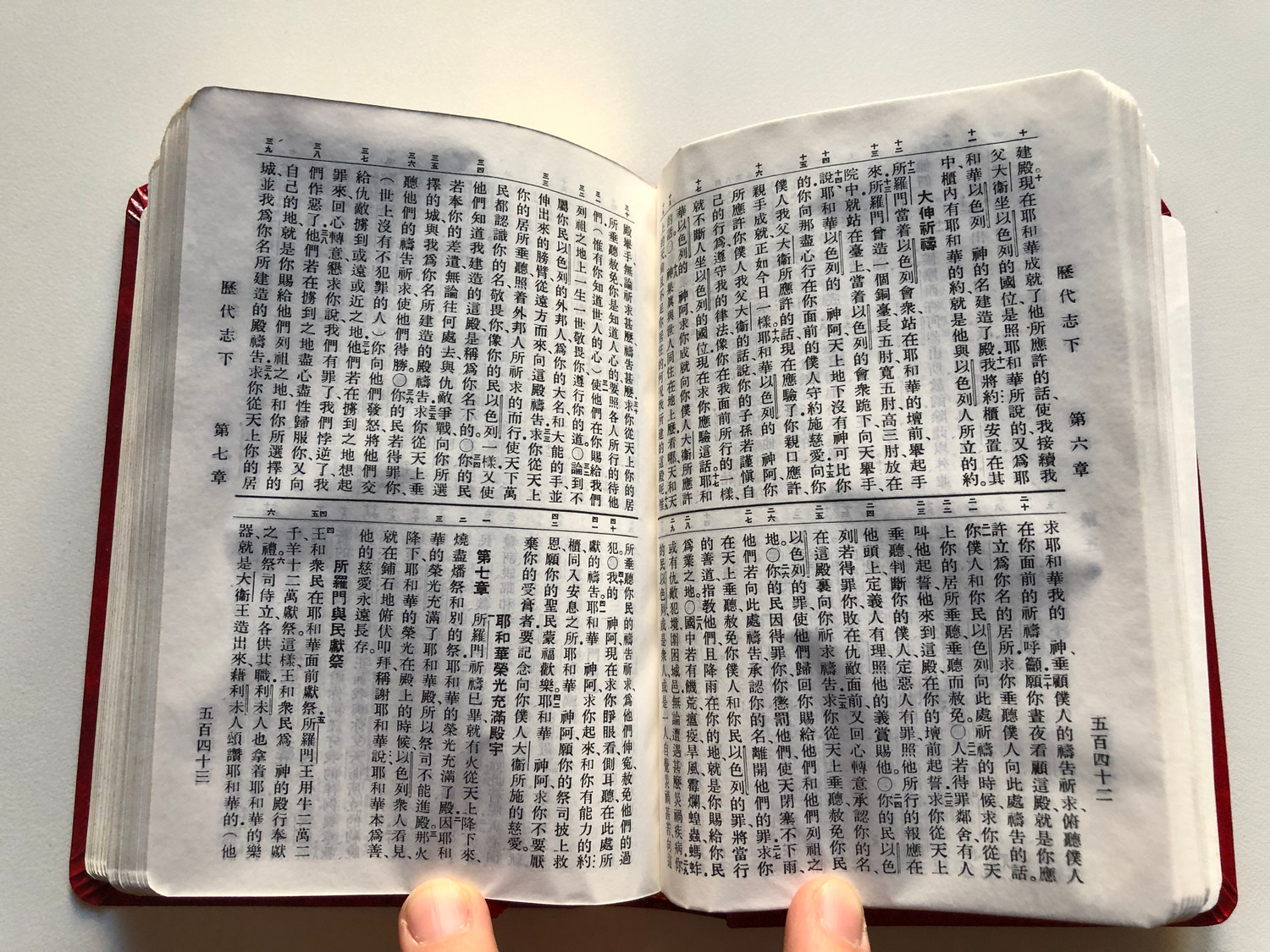 Chinese Bible - CU54AX Red Imitation Leather