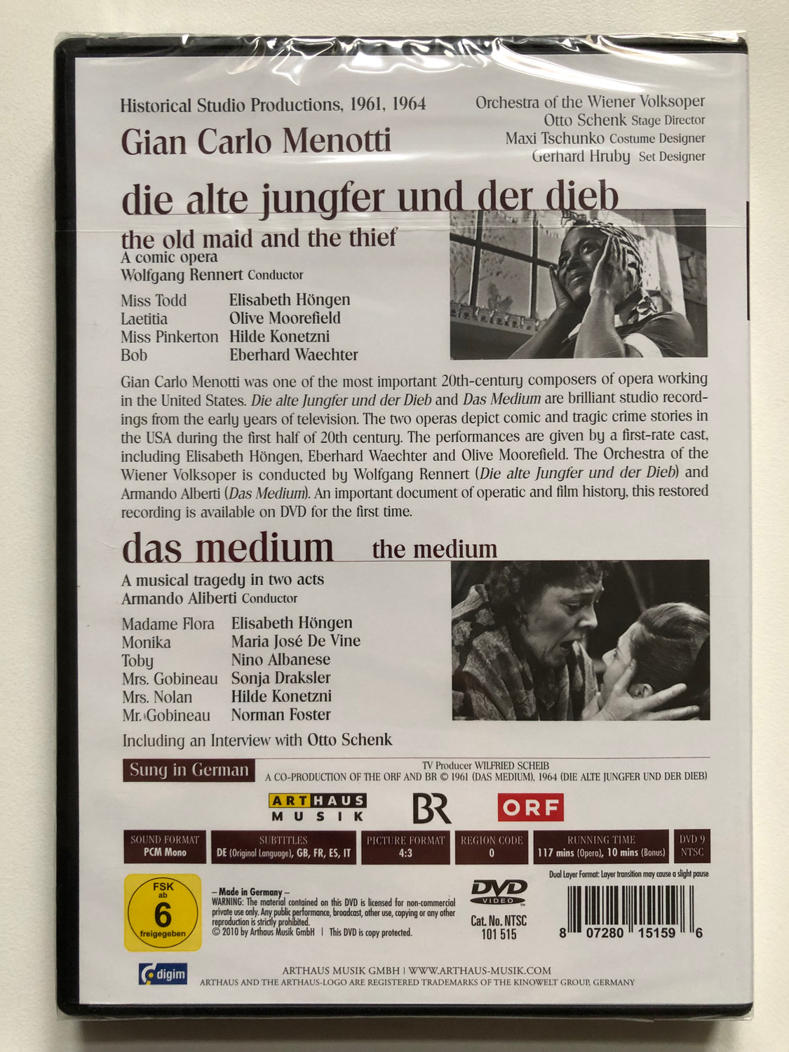 Gian Carlo Menotti Opera DVD