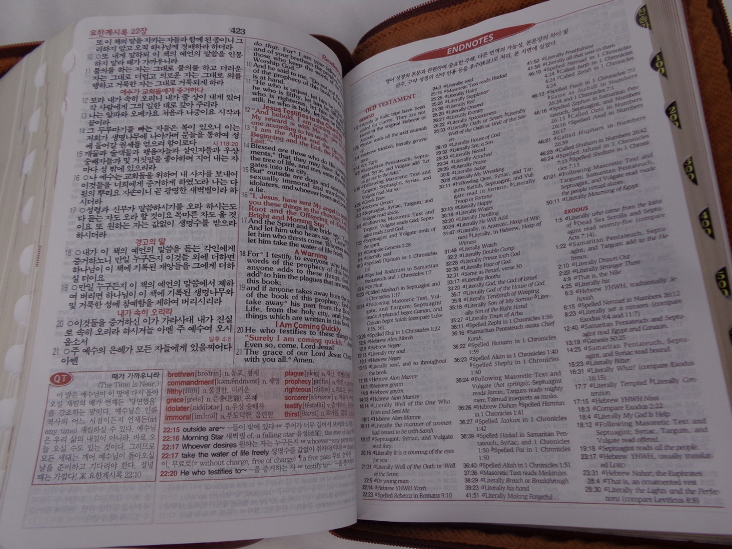 NKJV The Best Korean - English Study Bible with Hymnal