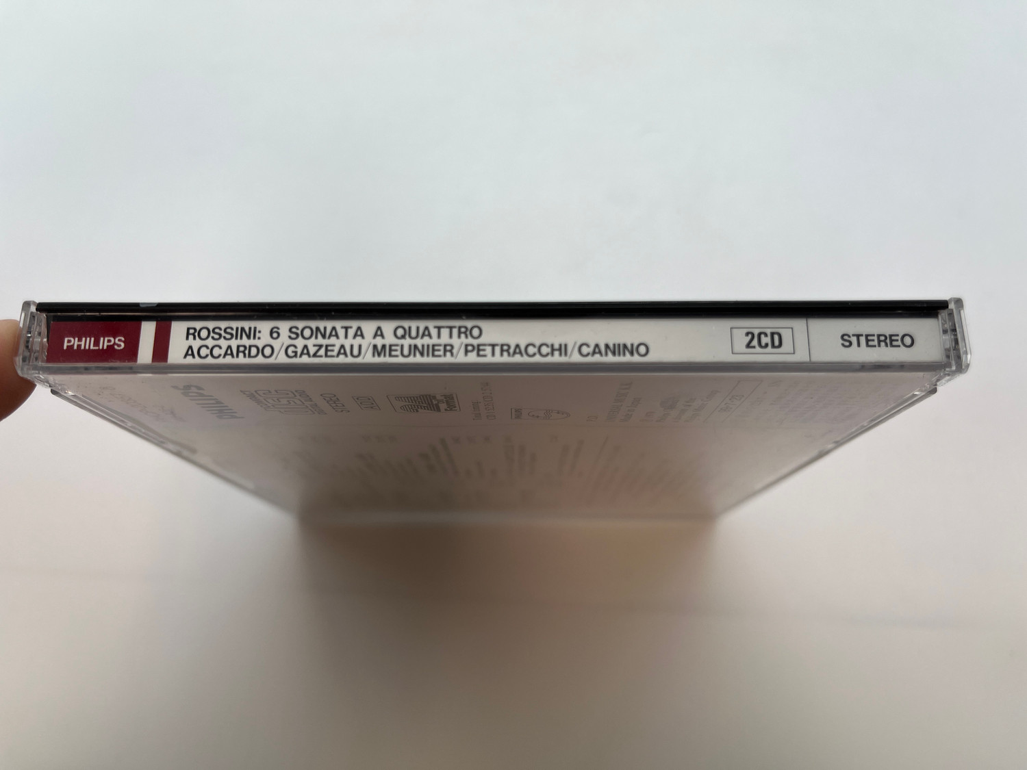 Rossini: 6 Sonate A Quattro Accardo, Meunier, Petracchi Philips CD