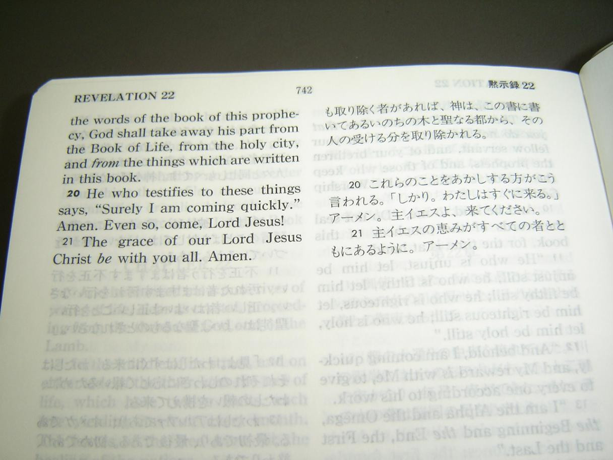 White Japanese–English Bilingual New Testament