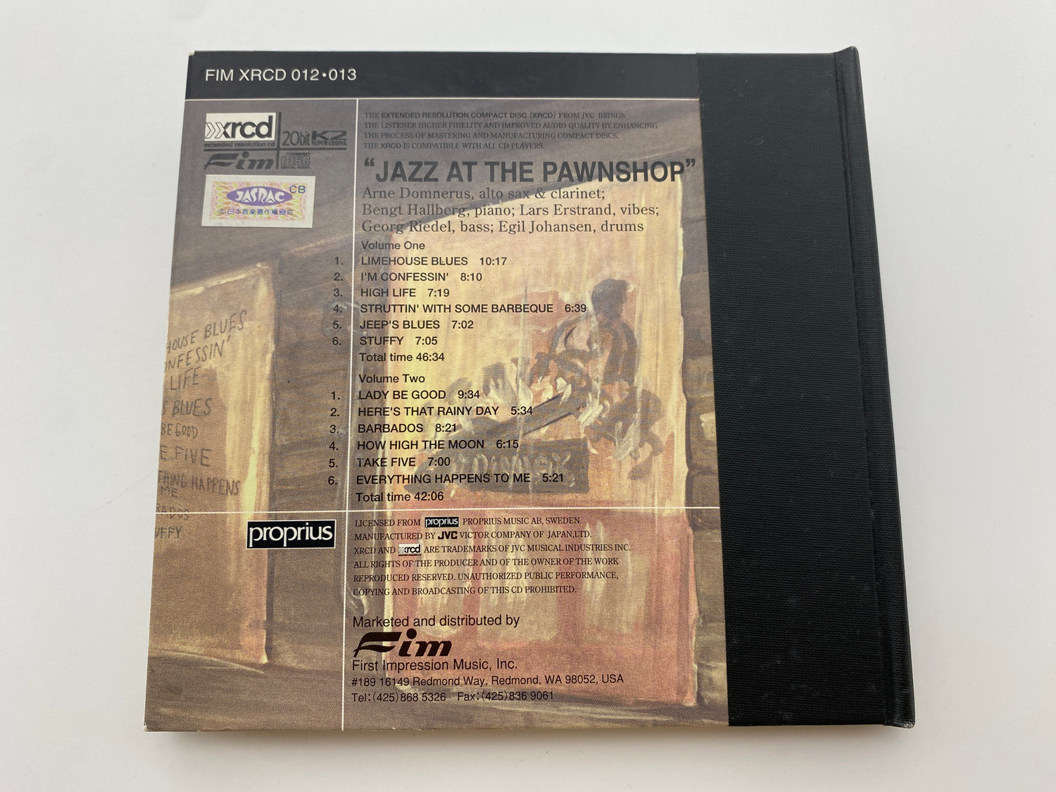 Jazz At The Pawnshop – Arne Domnérus | XRCD 2xCD