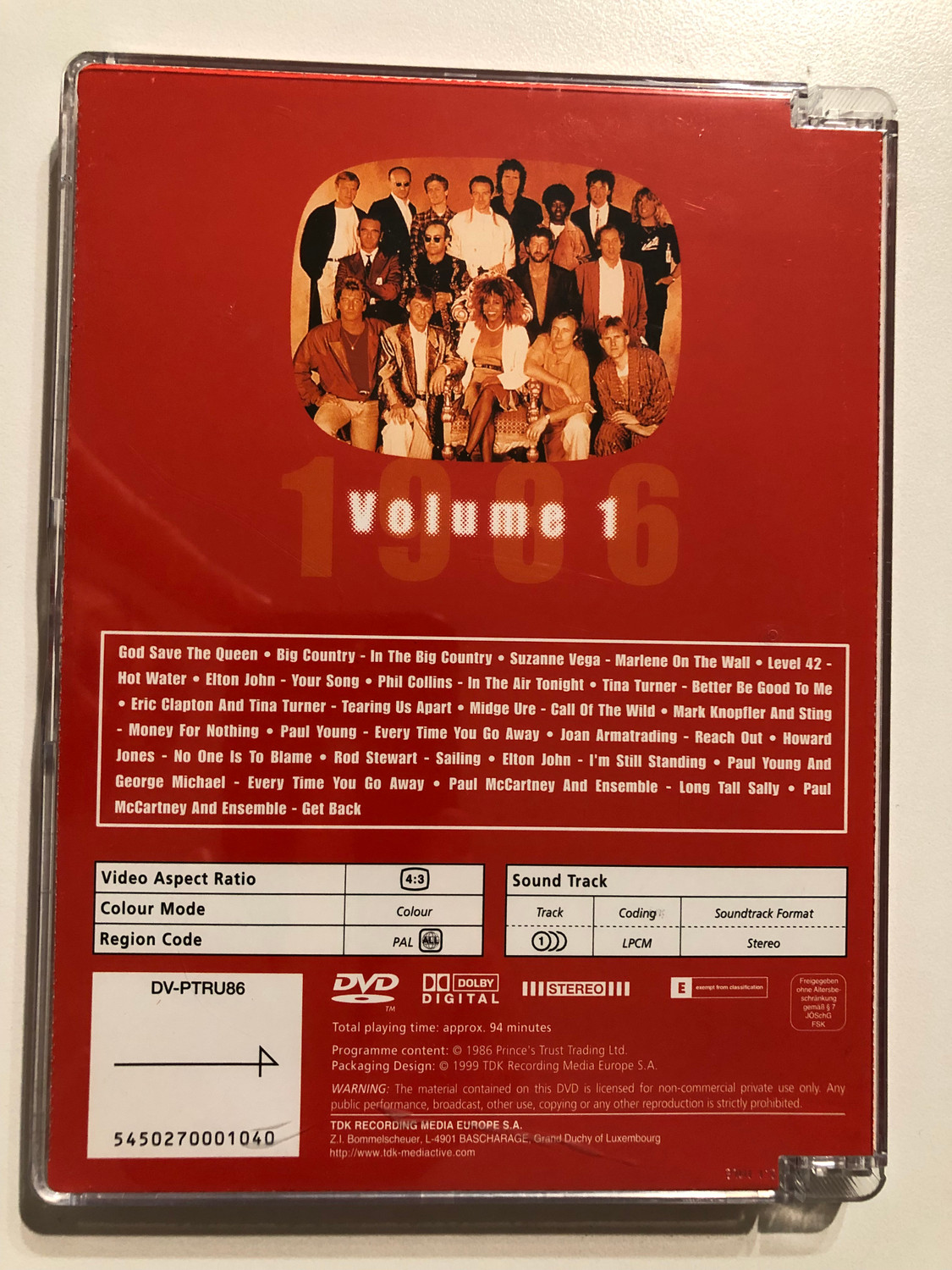 The Prince's Trust Rock Gala - Volume 1 DVD