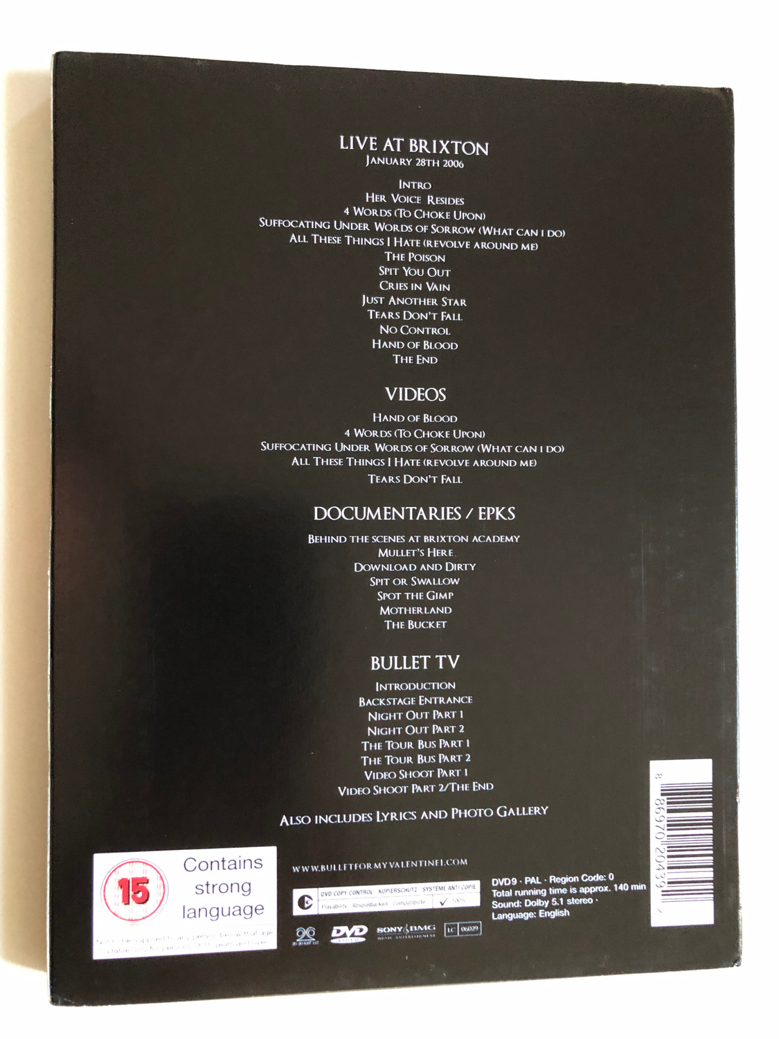 Bullet For My Valentine: The Poison – Live at Brixton DVD