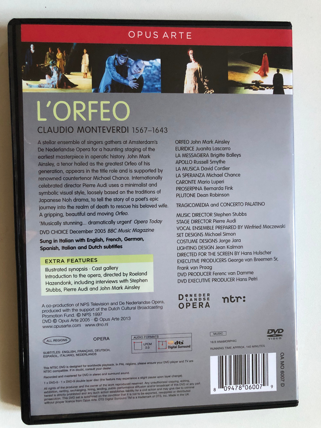 Monteverdi – L'Orfeo DVD | De Nederlandse Opera