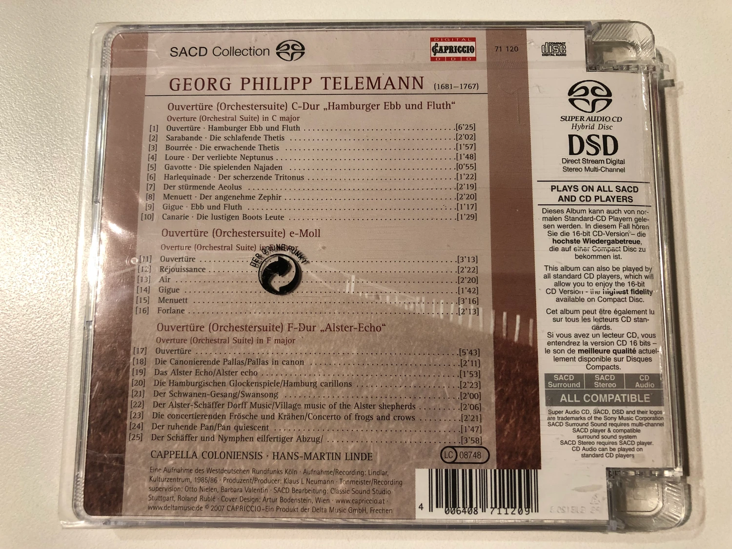 Telemann Overtures – SACD Collection of Baroque Orchestral Suites