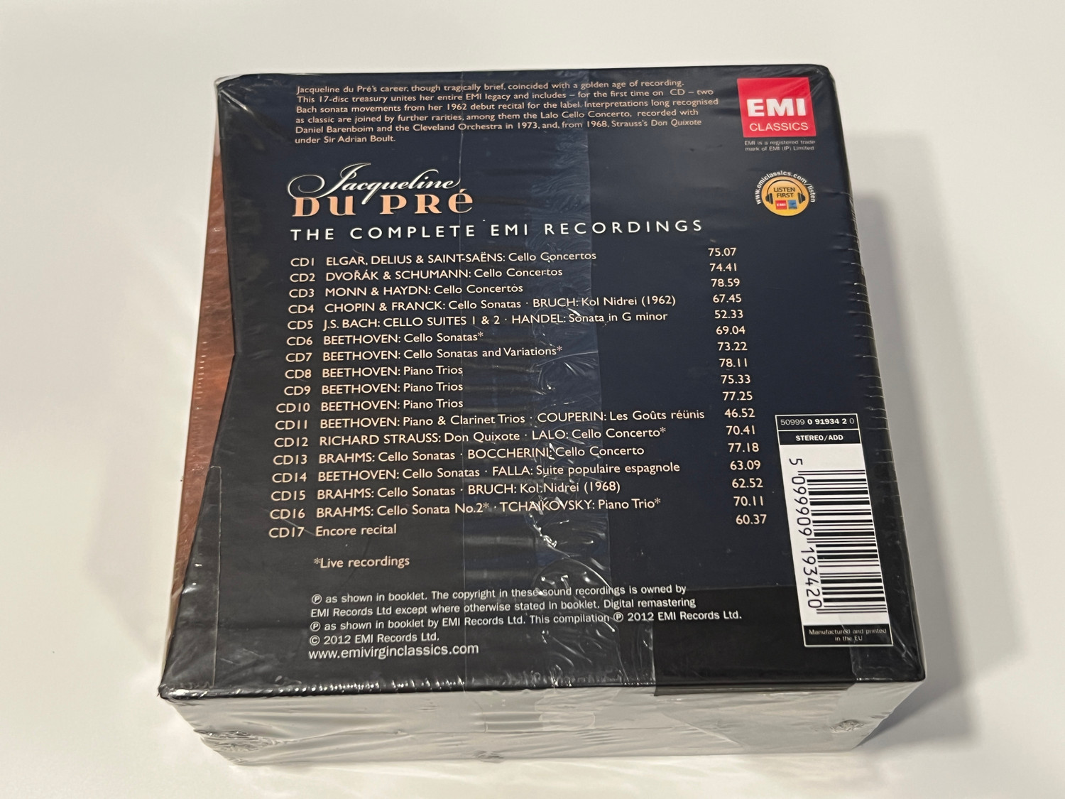 Jacqueline du Pré: Complete EMI Recordings
