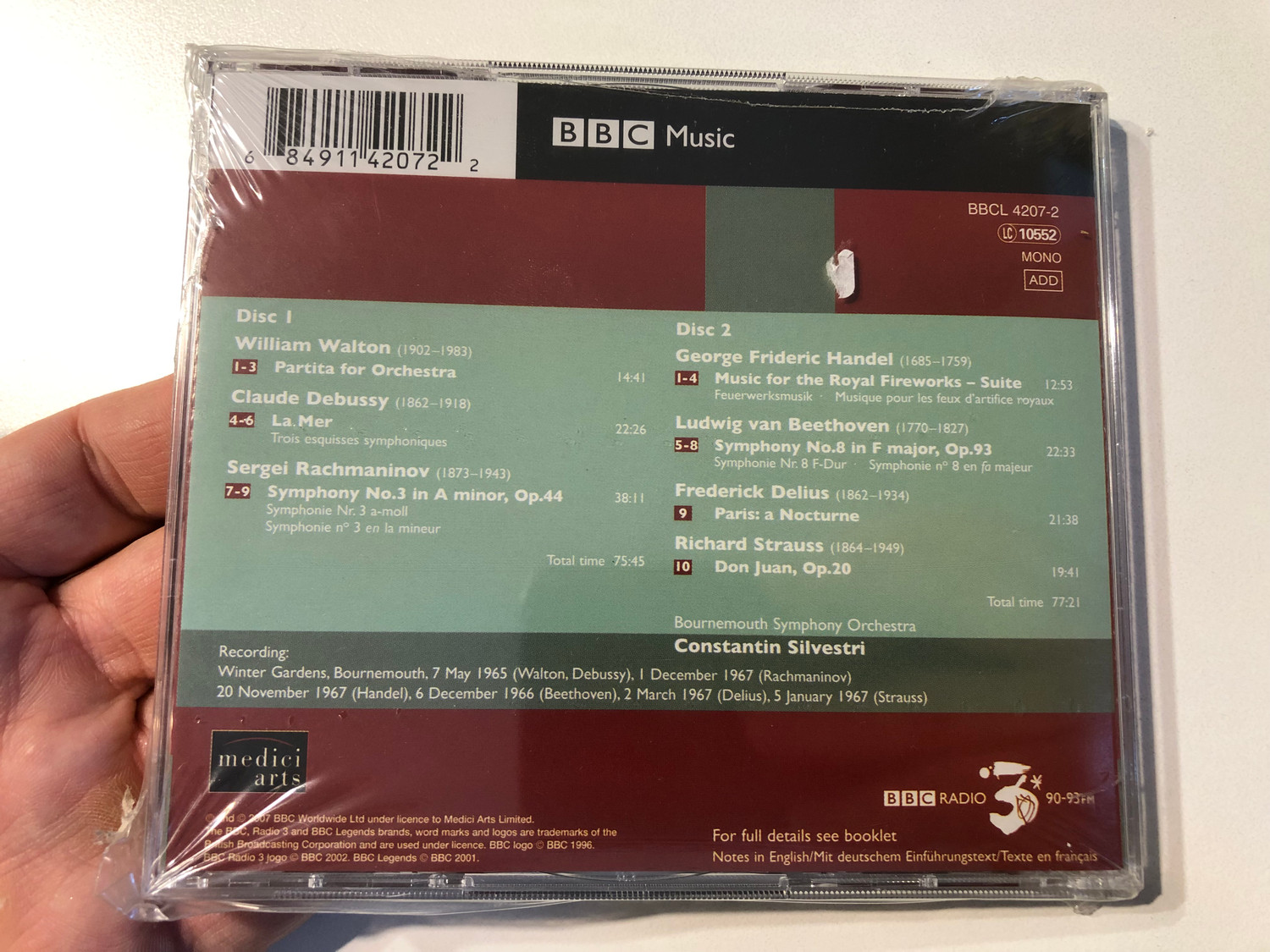 BBC Legends Silvestri Classical Double CD
