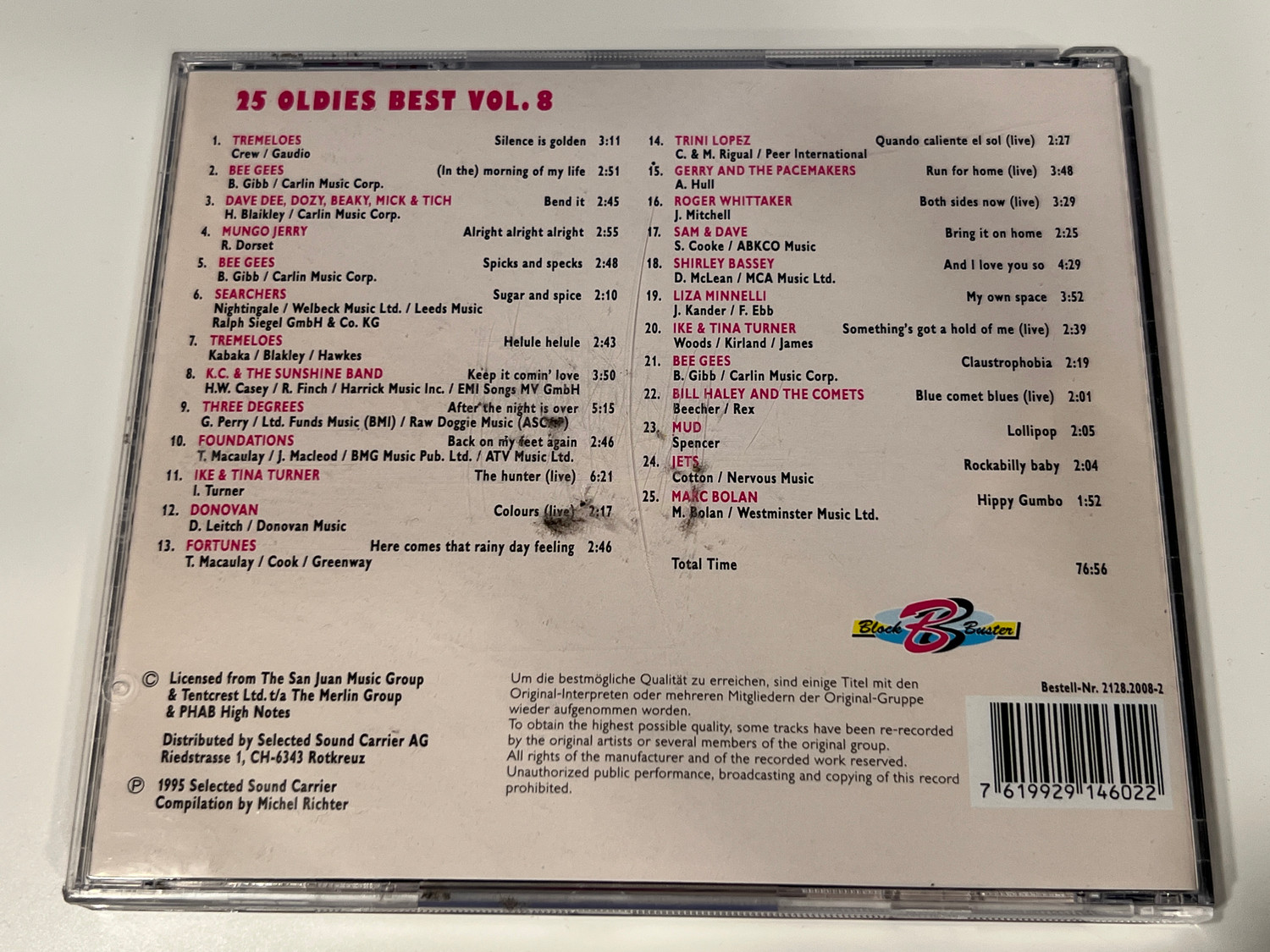 k1022-08★8盤レコード OLDIES The Best オールディーズ 25 Oldies Best Vol. 8 - Classic Hits from the 60s and 70s