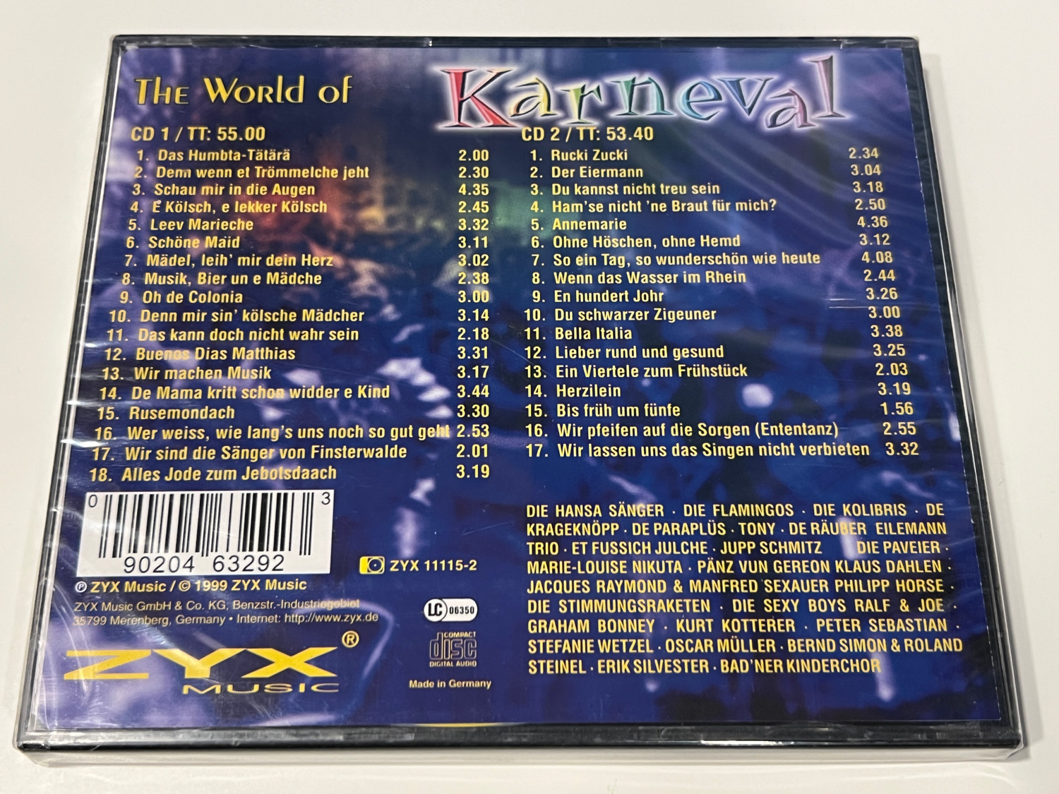 The World of Karneval: 2CD German Carnival Party Hits