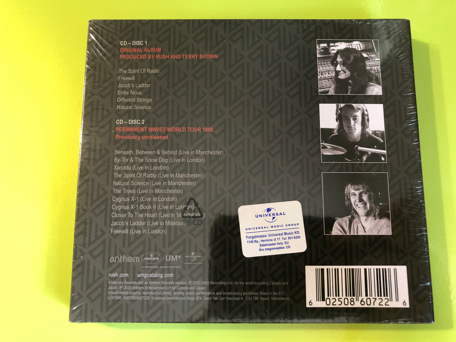 Rush – Permanent Waves 40th Anniversary 2-CD Set